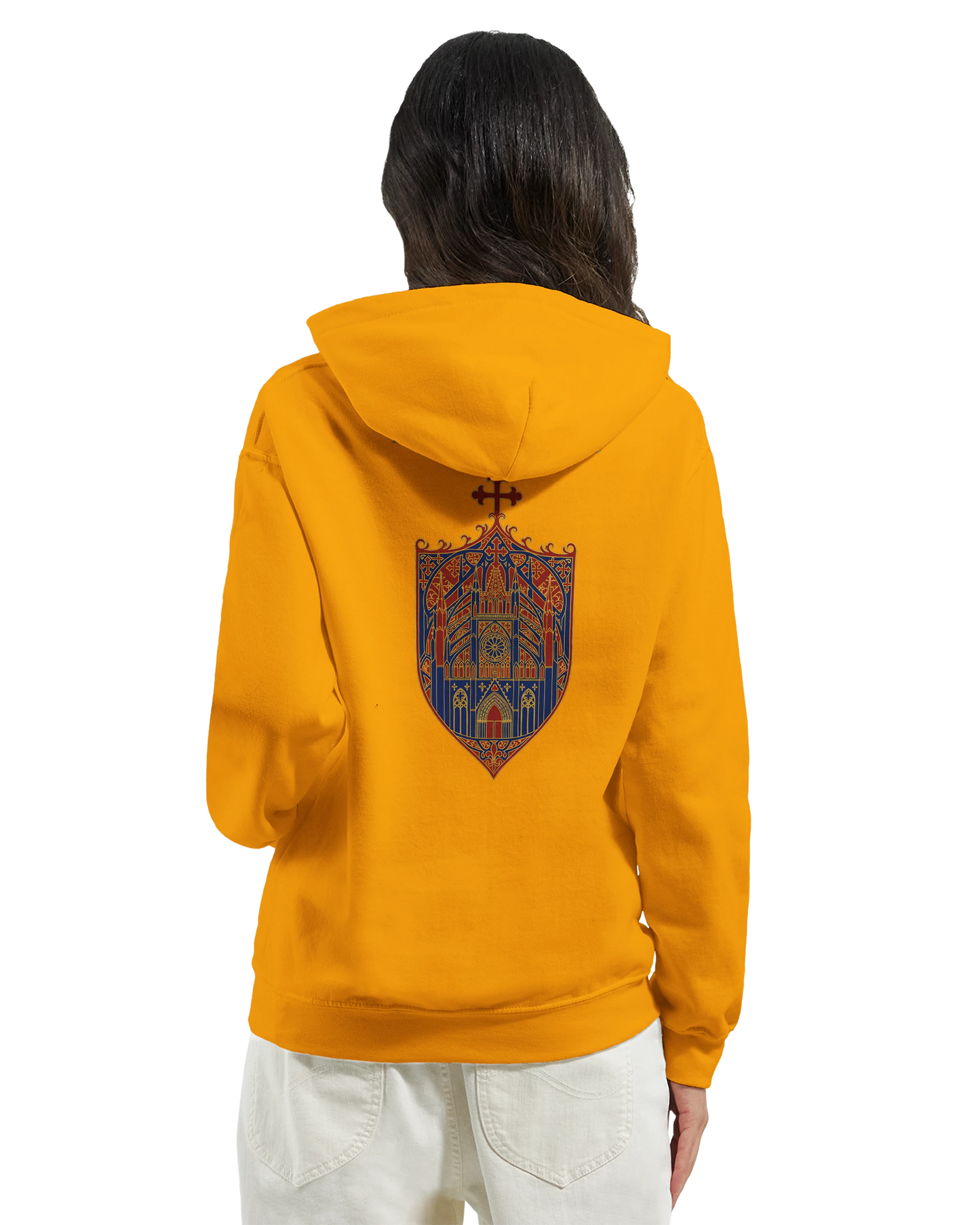Sweat à capuche femme Rose Cathédrale – Confort Premium
