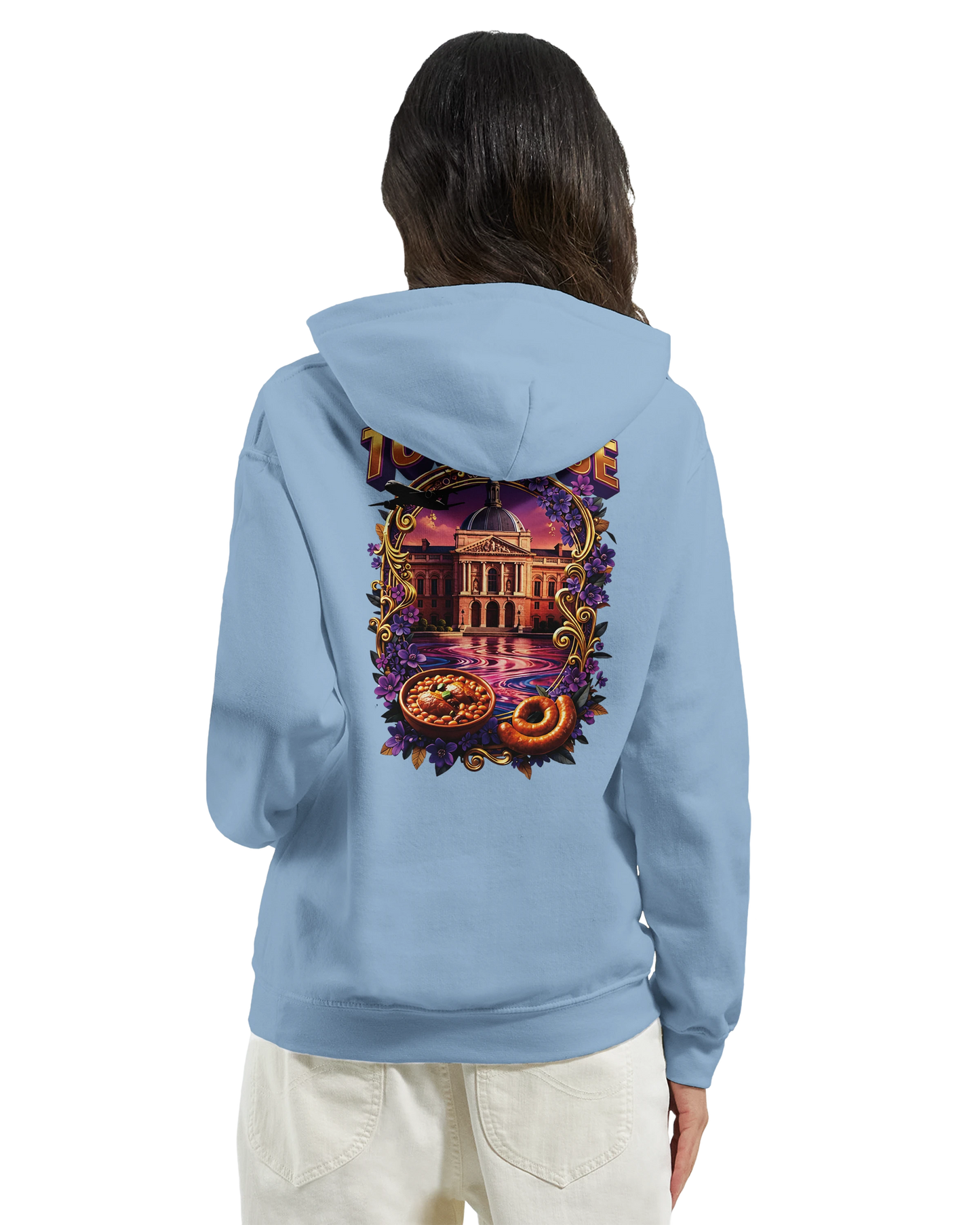 Sweat à Capuche Unisexe Toulouse – Ville de France – Confort Premium