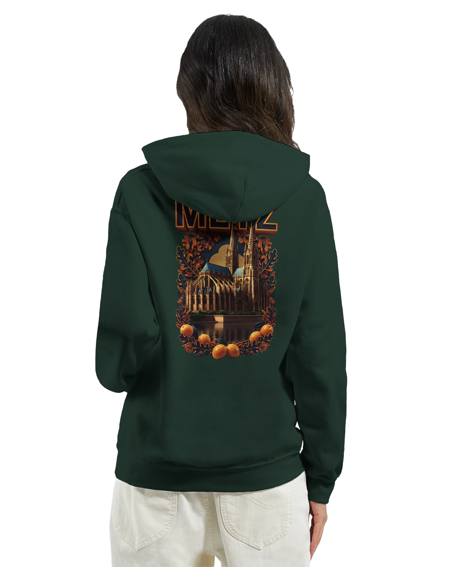 Sweat à capuche unisexe Metz - Ville de France - Design Premium
