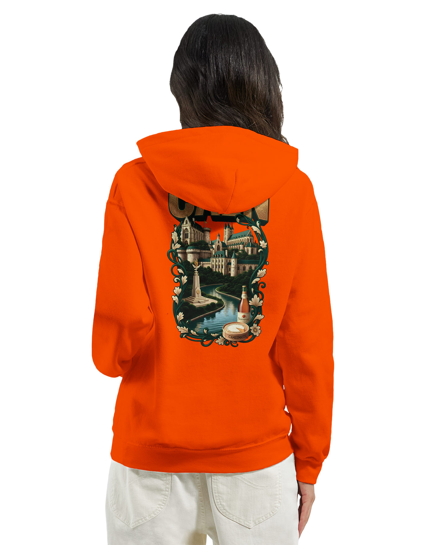 Sweat à capuche Caen - Ville de France - Unisexe Premium