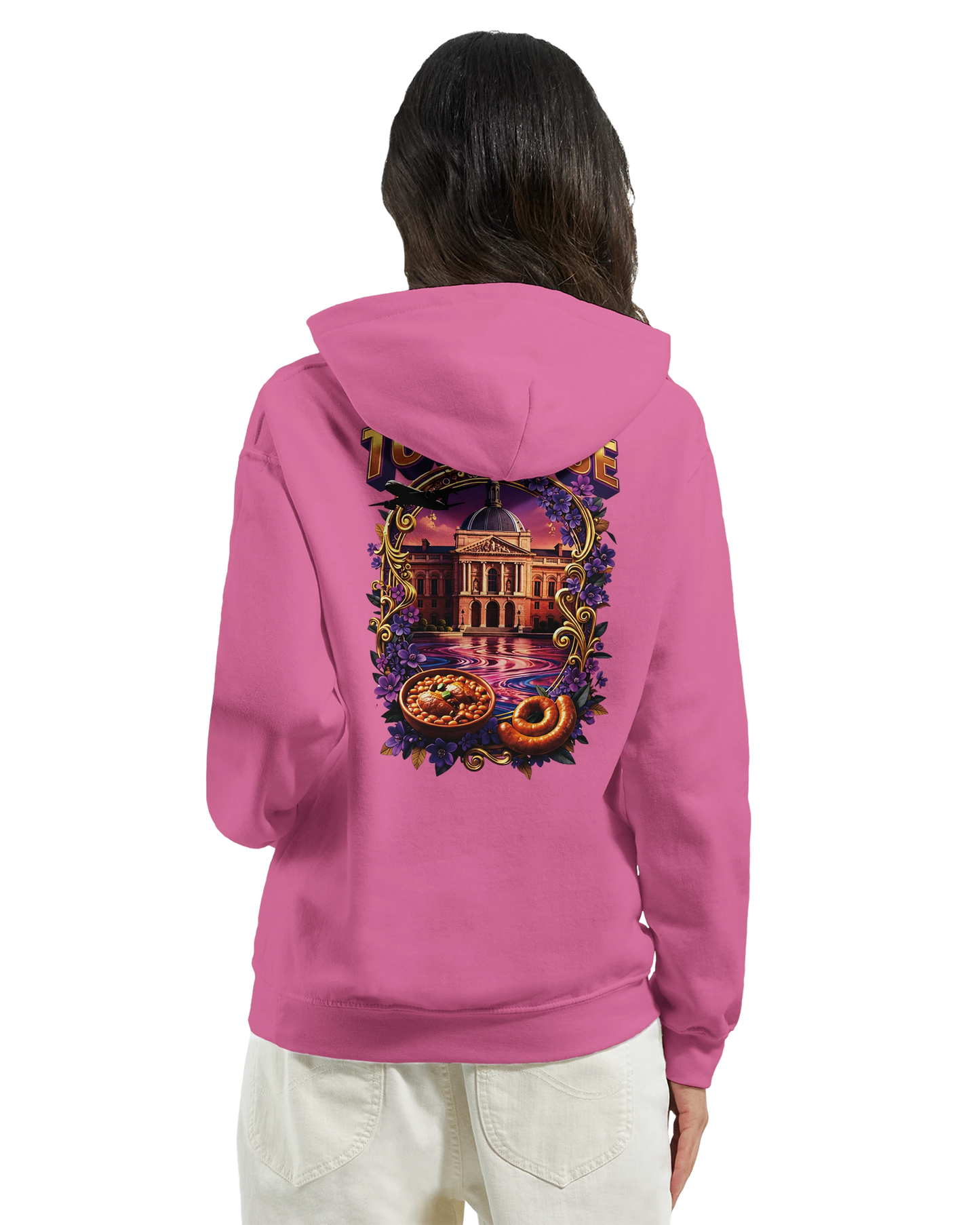 Sweat à Capuche Unisexe Toulouse – Ville de France – Confort Premium