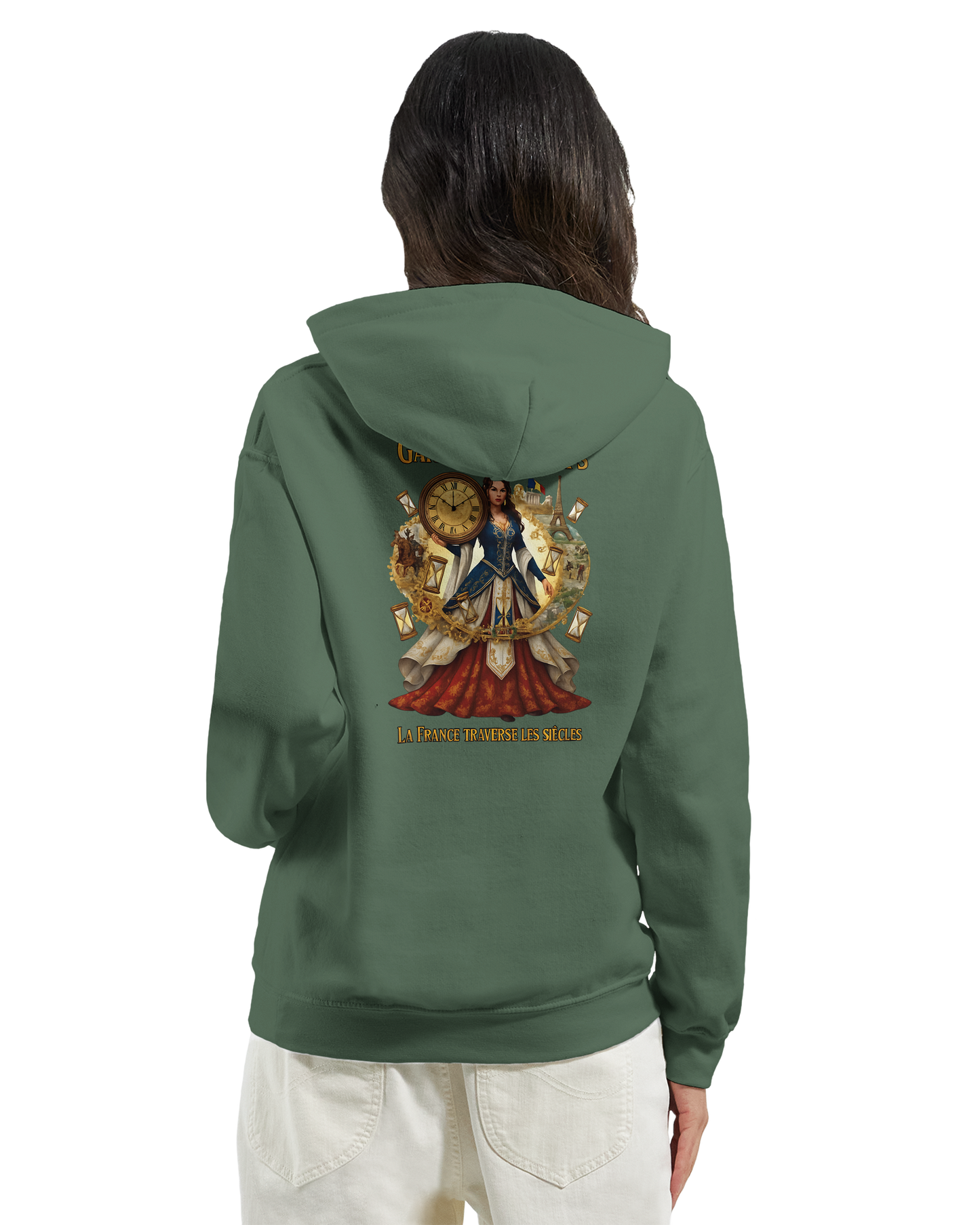 Sweat à Capuche Femme Gardienne du Temps - Confort Premium