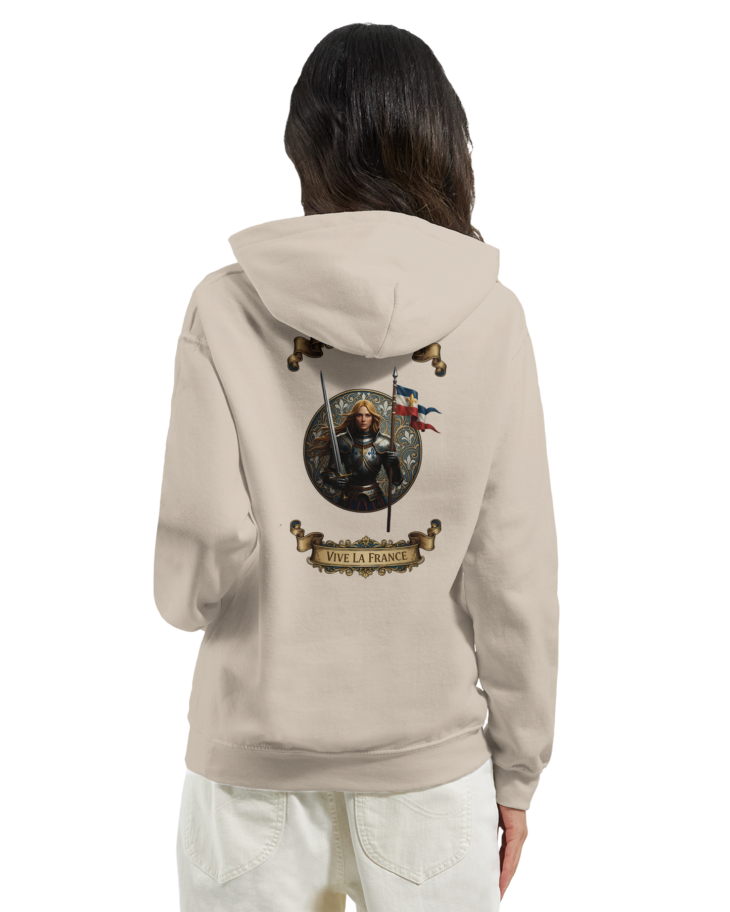 Sweat à Capuche Femme Jeanne d'Arc - Hoodie Confortable et Résistant