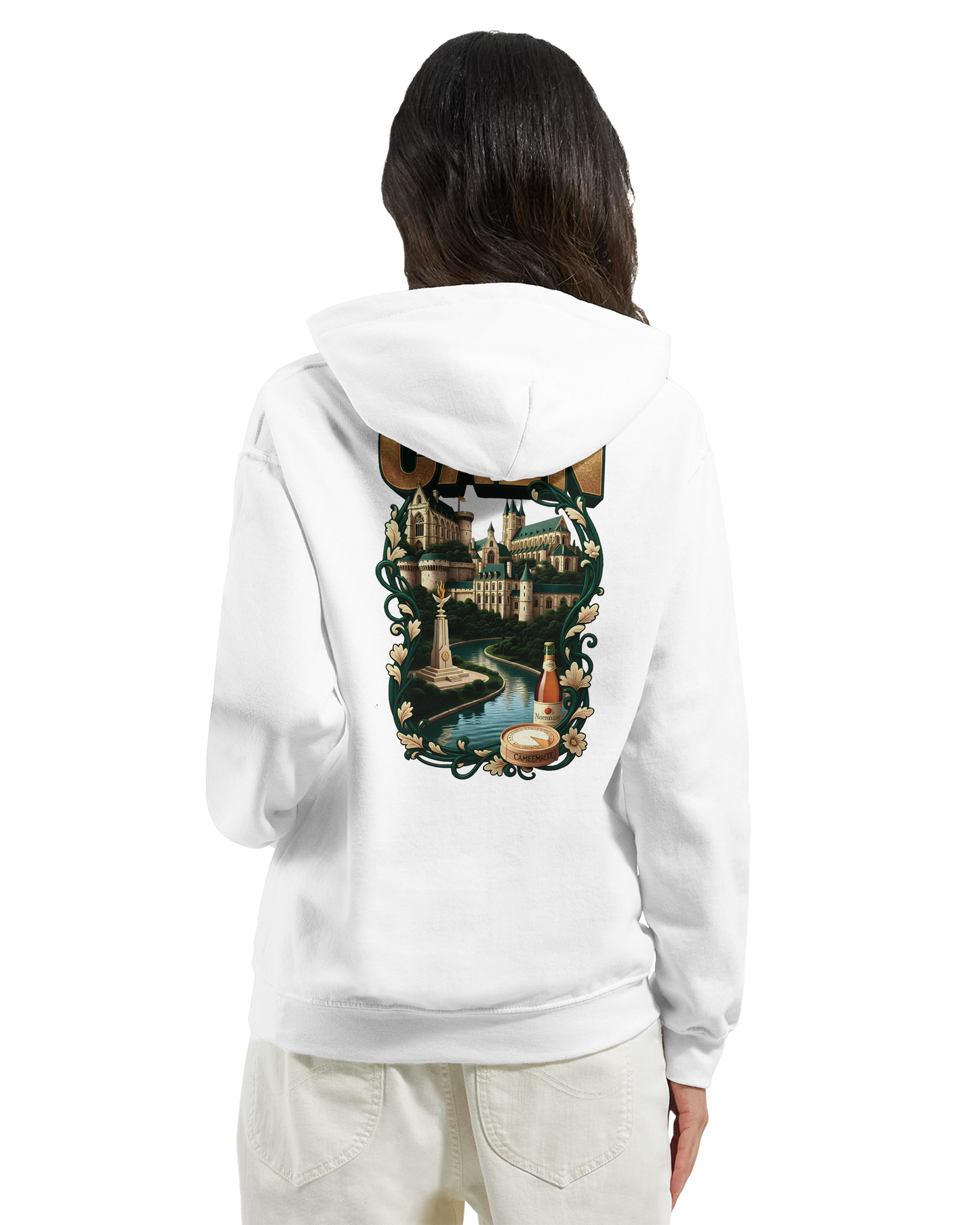 Sweat à capuche Caen - Ville de France - Unisexe Premium