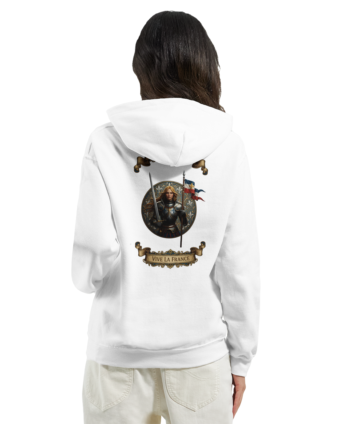 Sweat à Capuche Femme Jeanne d'Arc - Hoodie Confortable et Résistant