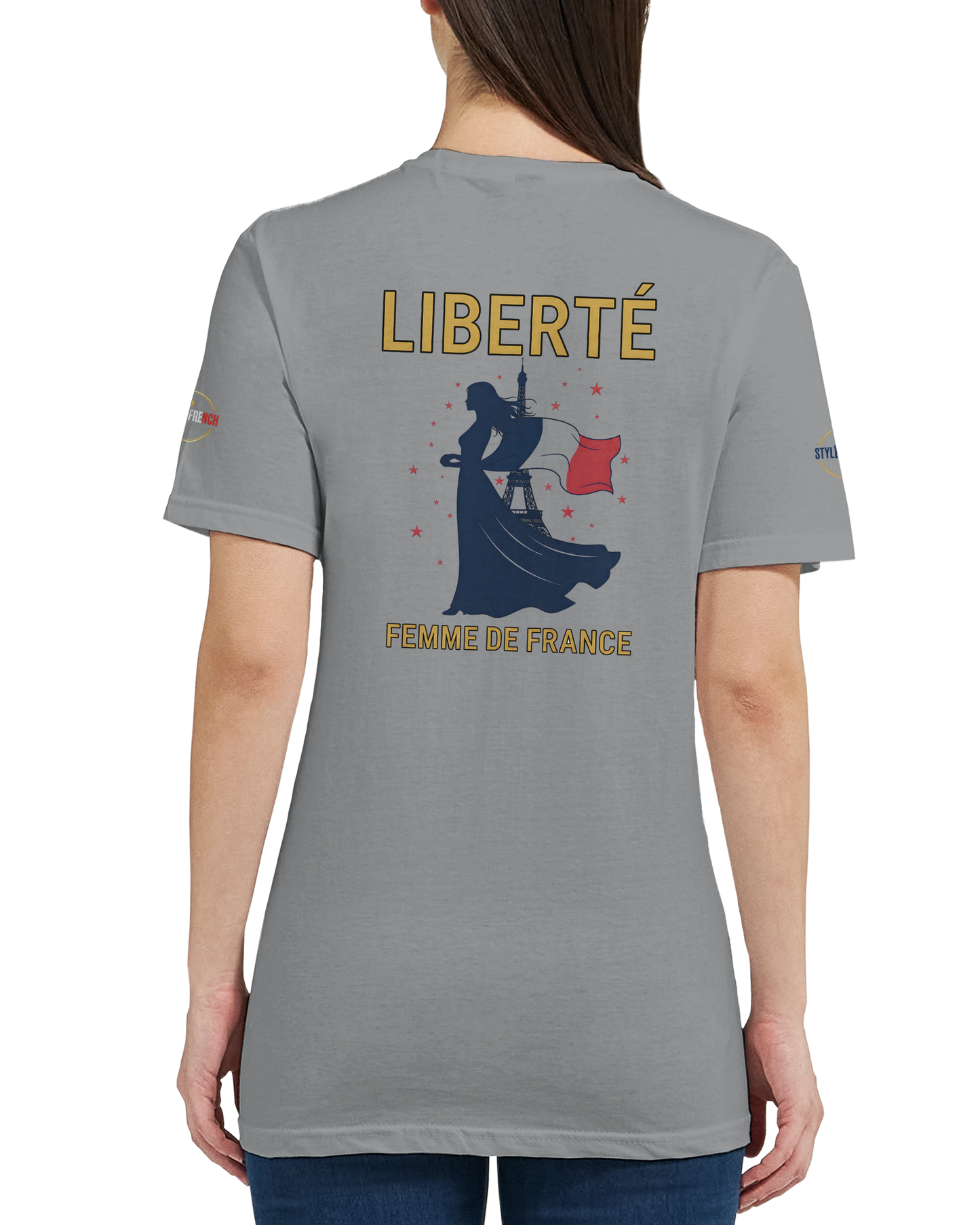 T-shirt Femme Liberté - Coton Premium Semi-Ajusté