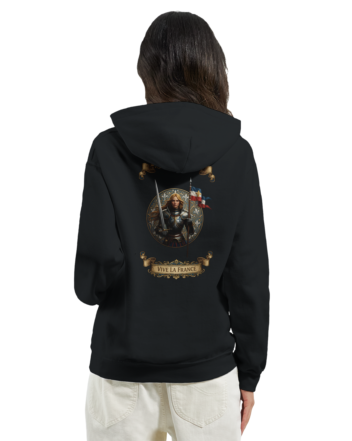 Sweat à Capuche Femme Jeanne d'Arc - Hoodie Confortable et Résistant
