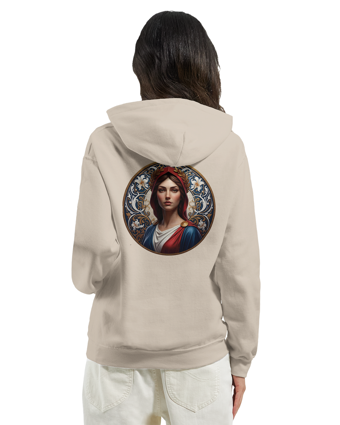 Sweat à capuche femme Marianne - Hoodie en coton et polyester