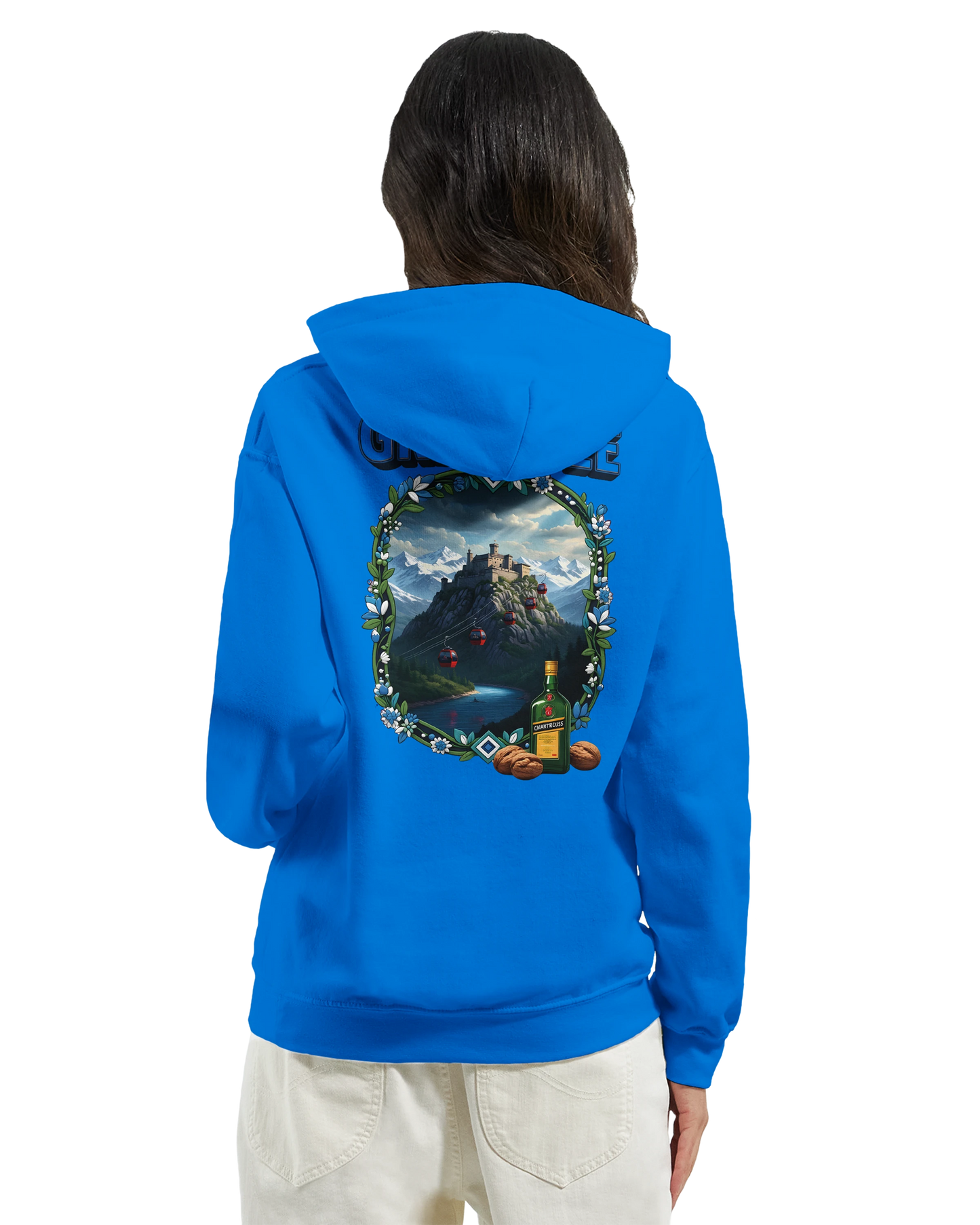 Sweat à capuche Grenoble - Collection Ville de France - Unisexe Premium