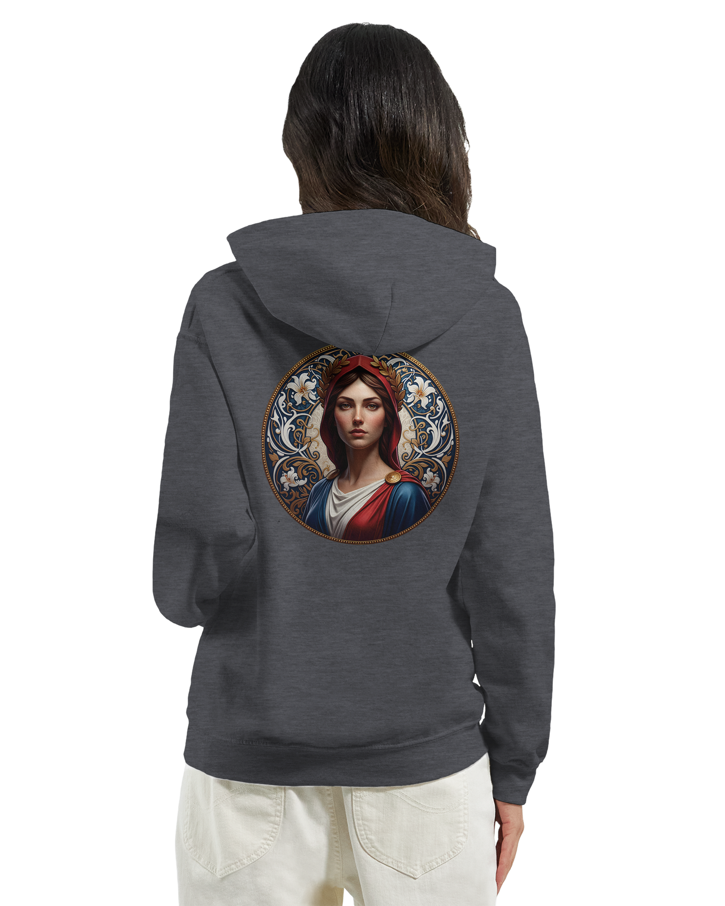 Sweat à capuche femme Marianne - Hoodie en coton et polyester