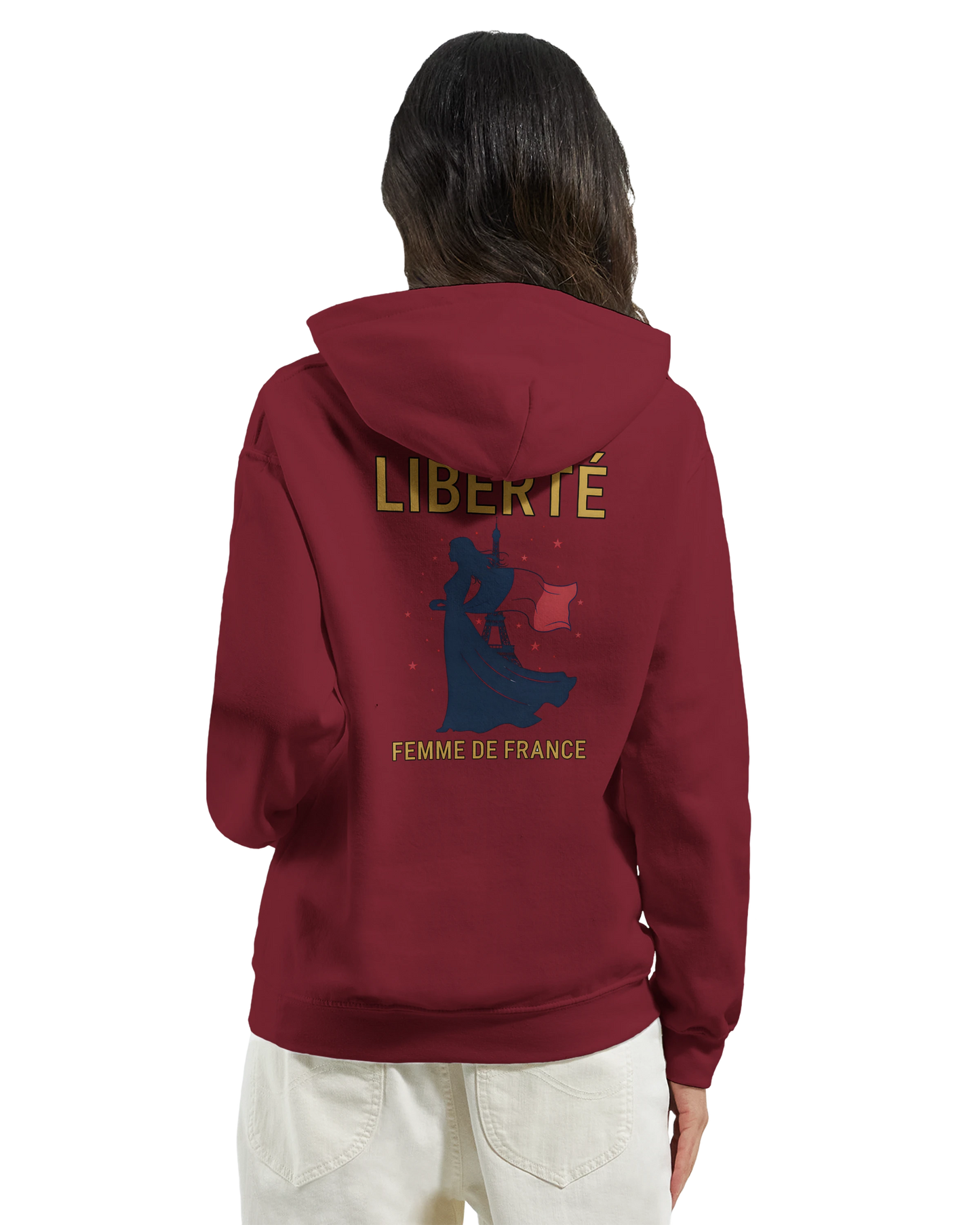 Sweat à Capuche Femme Liberté – Confort Premium et Design Élégant