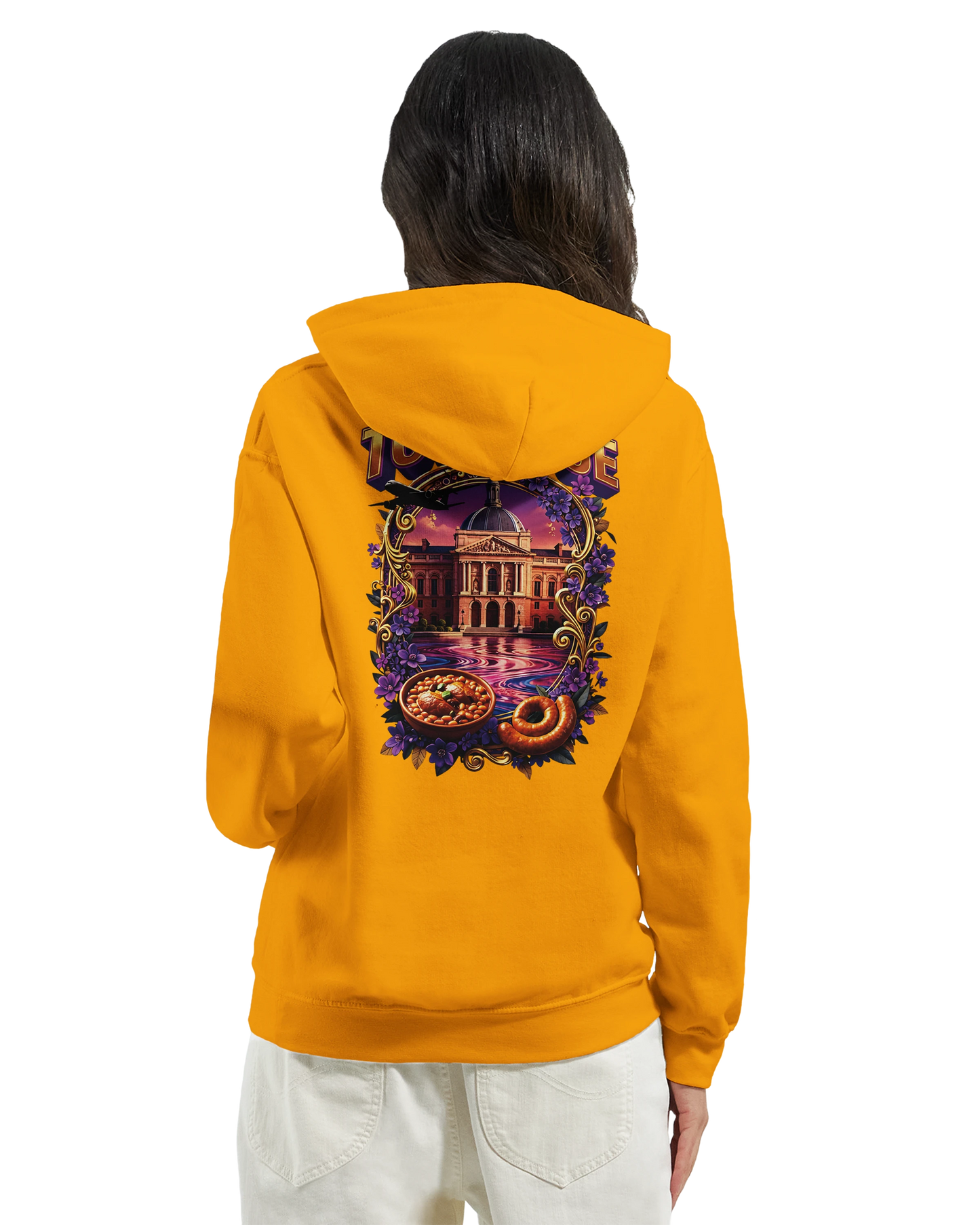 Sweat à Capuche Unisexe Toulouse – Ville de France – Confort Premium