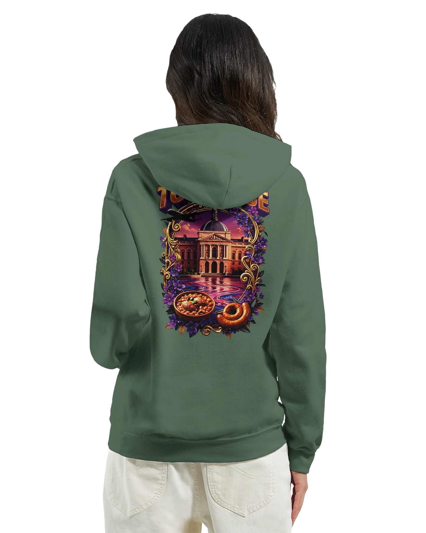 Sweat à Capuche Unisexe Toulouse – Ville de France – Confort Premium