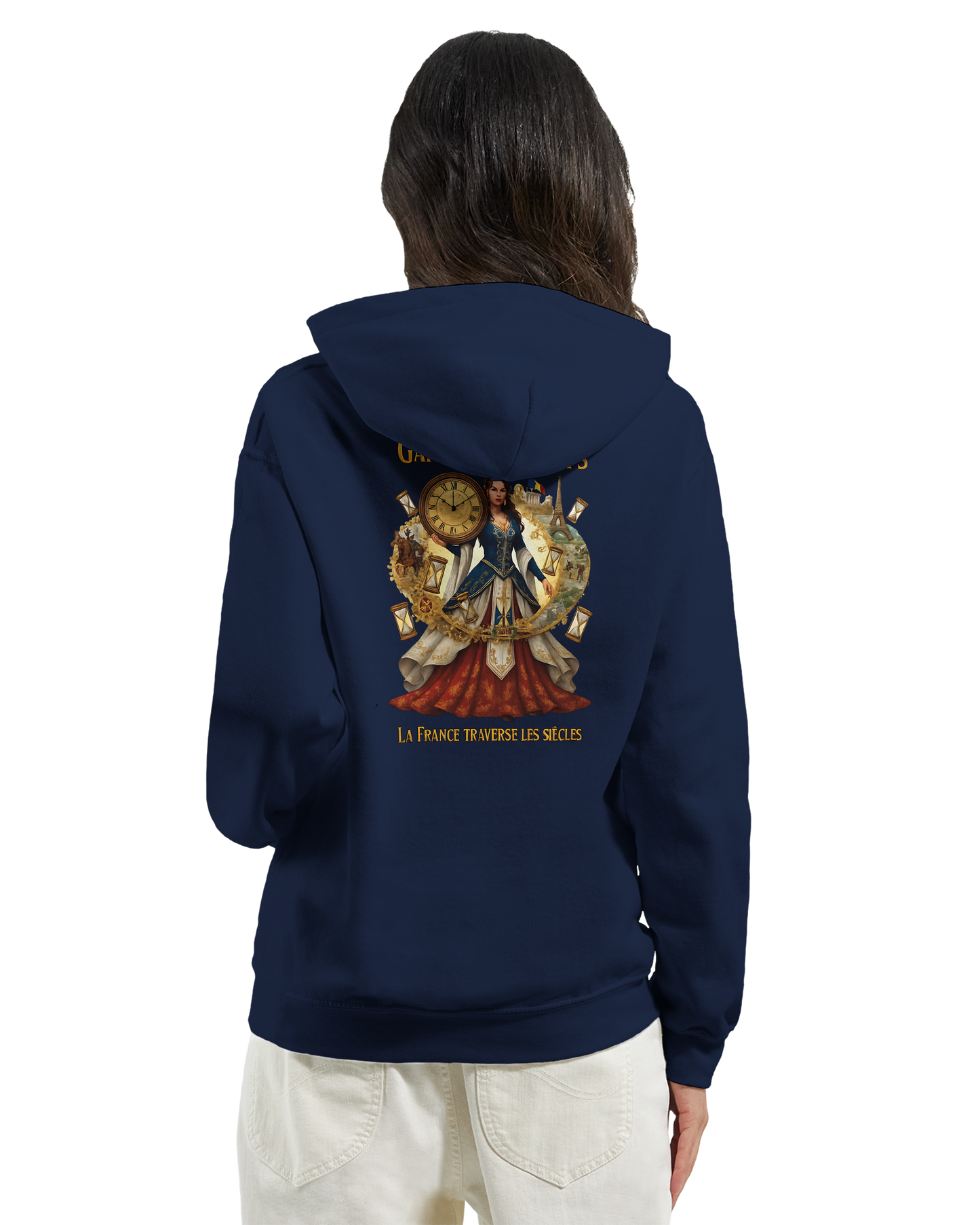 Sweat à Capuche Femme Gardienne du Temps - Confort Premium