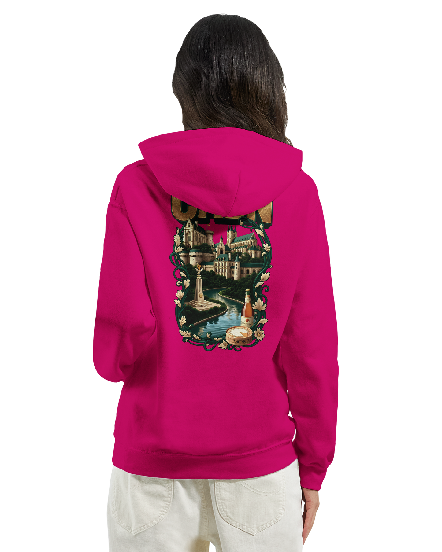 Sweat à capuche Caen - Ville de France - Unisexe Premium