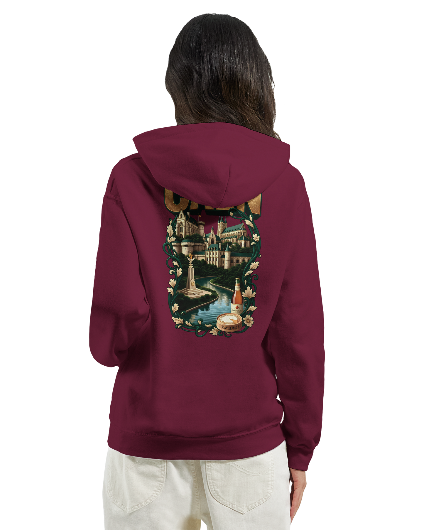Sweat à capuche Caen - Ville de France - Unisexe Premium