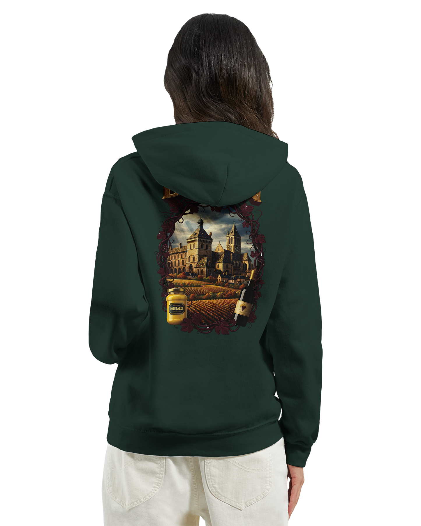 Sweat à Capuche Unisexe Dijon – Ville de France – Confort Premium