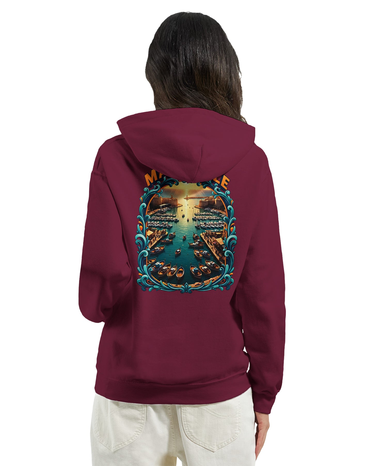 Sweat à capuche unisexe Marseille – Hoodie premium en coton mélangé