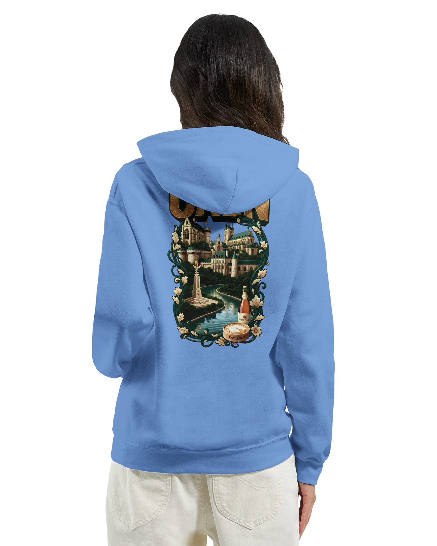 Sweat à capuche Caen - Ville de France - Unisexe Premium