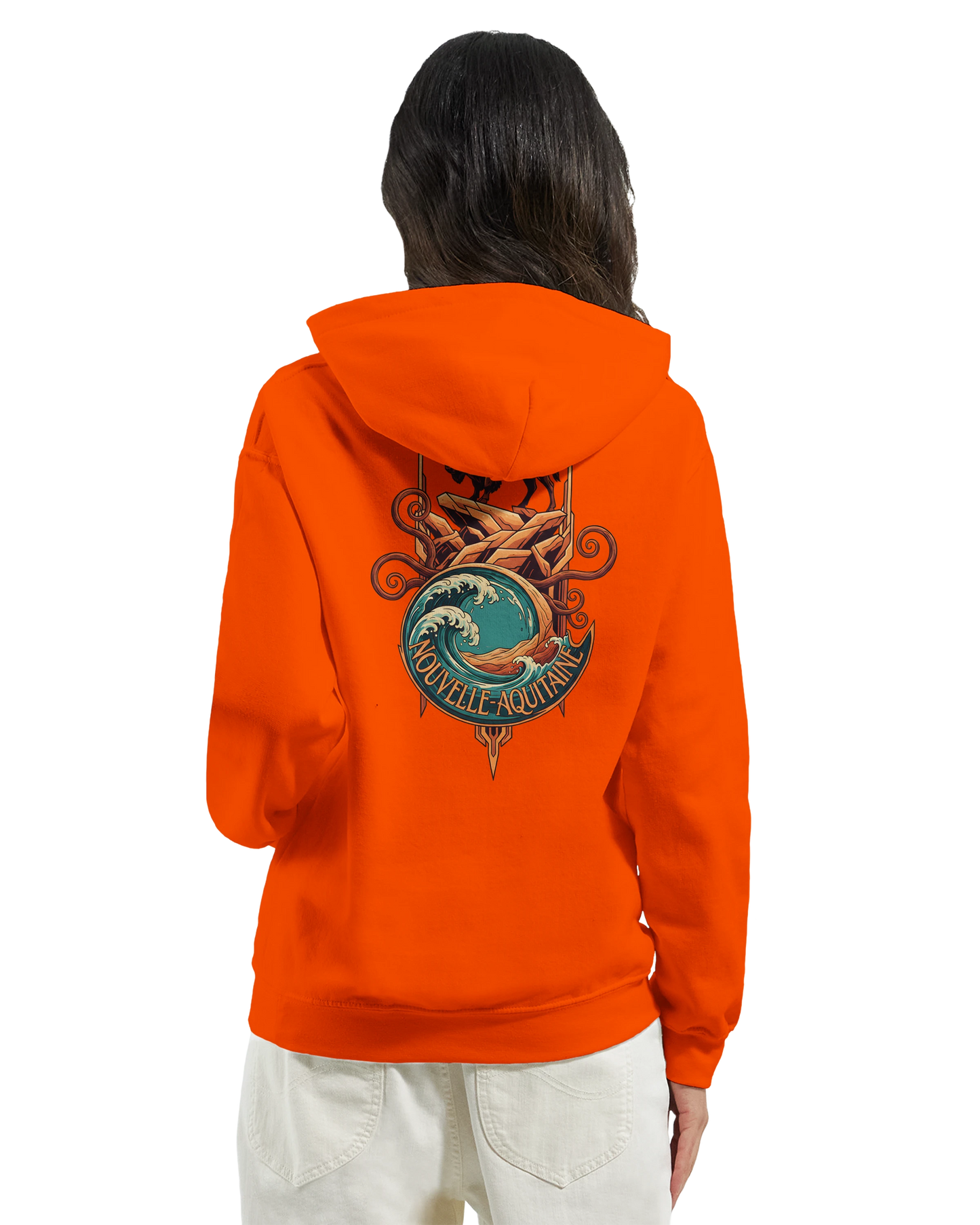 Sweat à capuche unisexe Nouvelle-Aquitaine - Hoodie premium en coton mélangé