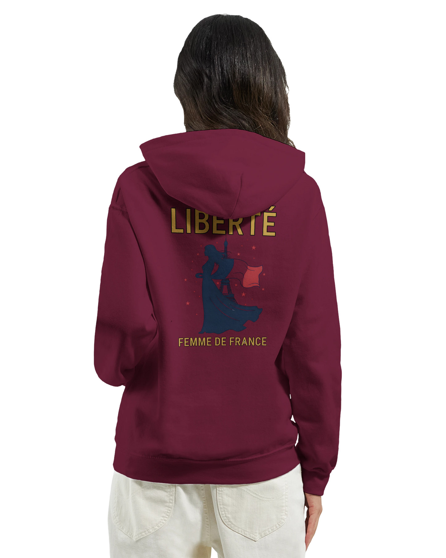Sweat à Capuche Femme Liberté – Confort Premium et Design Élégant
