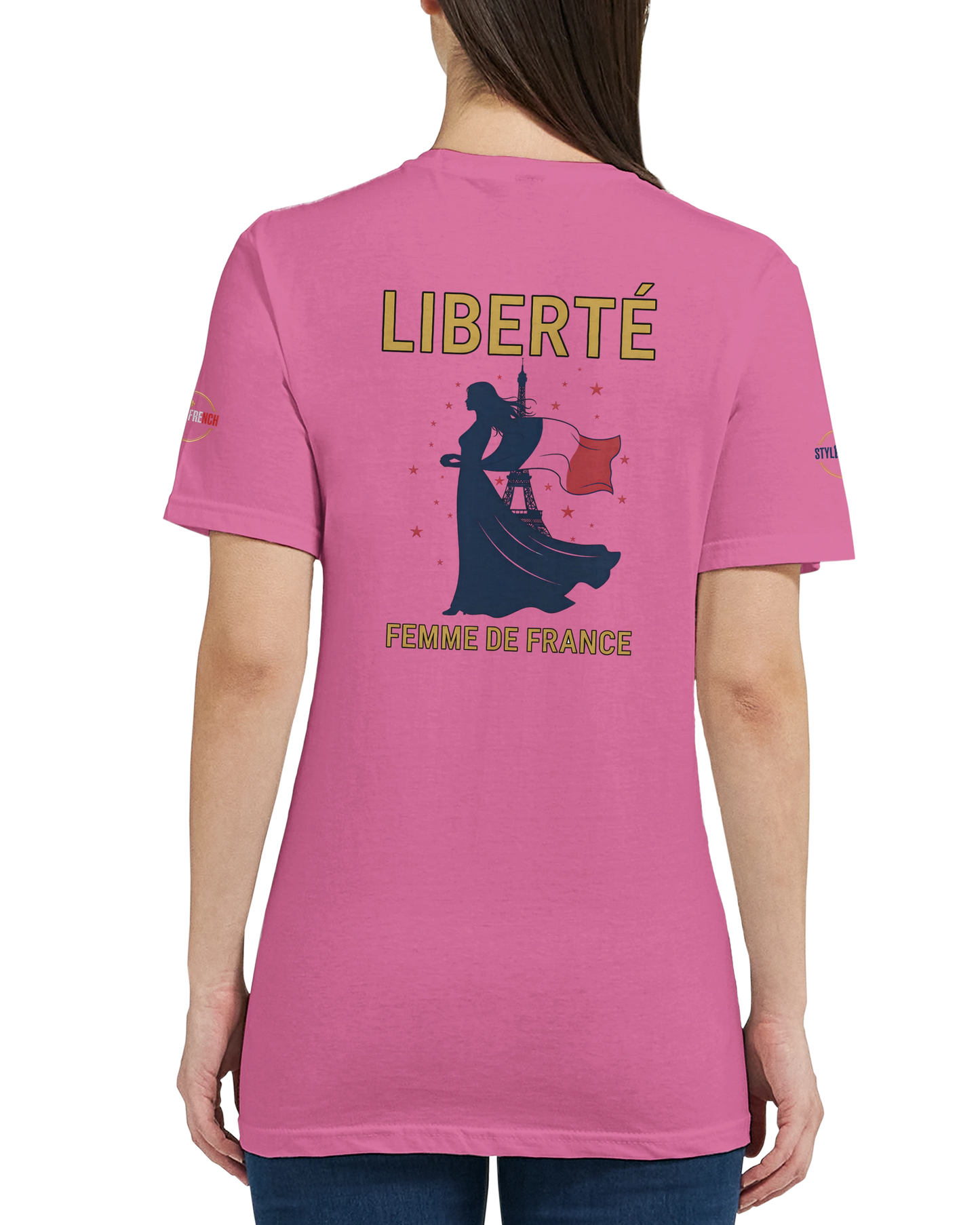 T-shirt Femme Liberté - Coton Premium Semi-Ajusté
