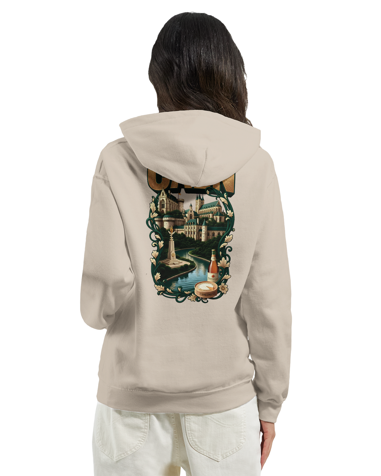 Sweat à capuche Caen - Ville de France - Unisexe Premium