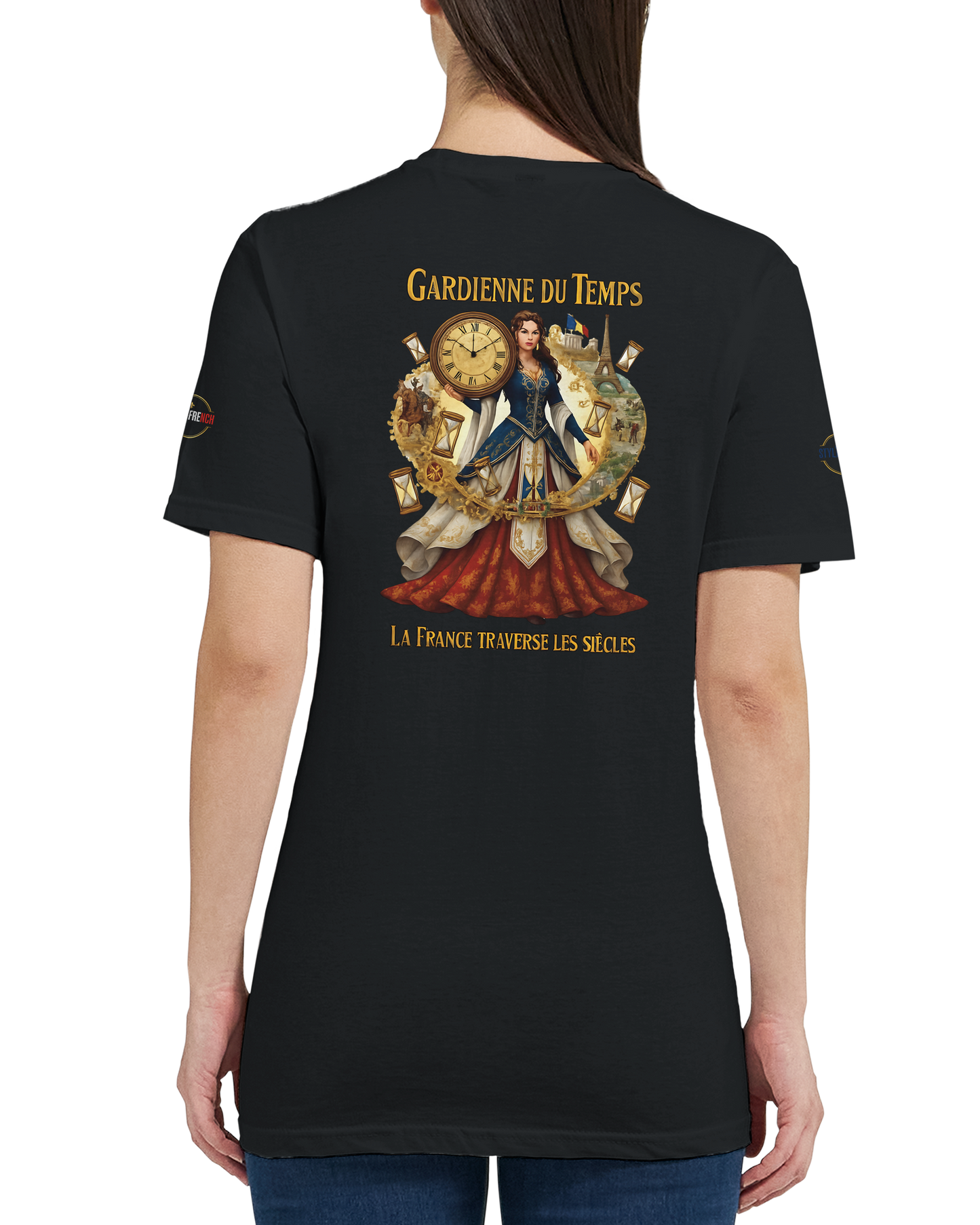 T-shirt Femme Gardienne du Temps - Coton Bio Style Unique