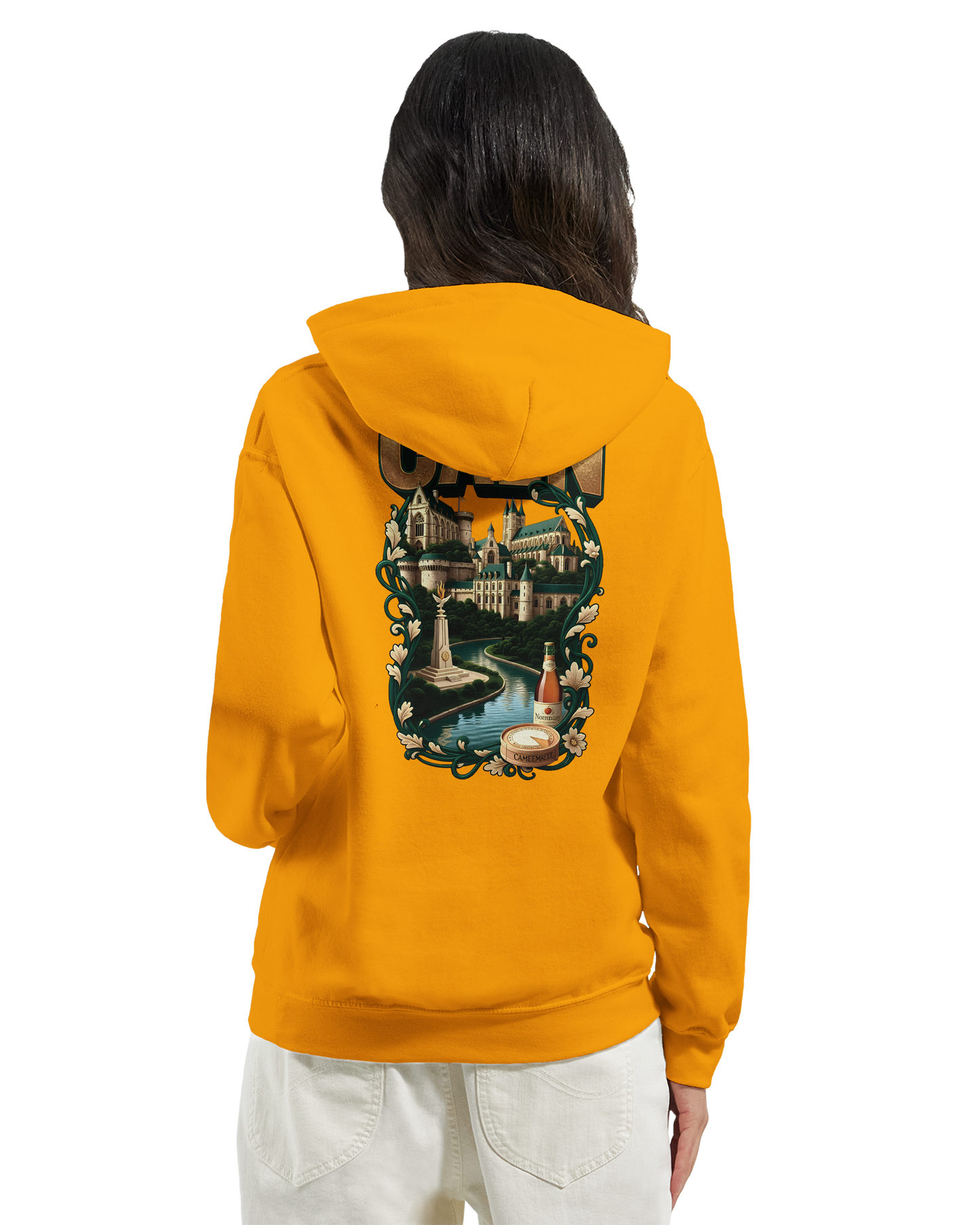 Sweat à capuche Caen - Ville de France - Unisexe Premium