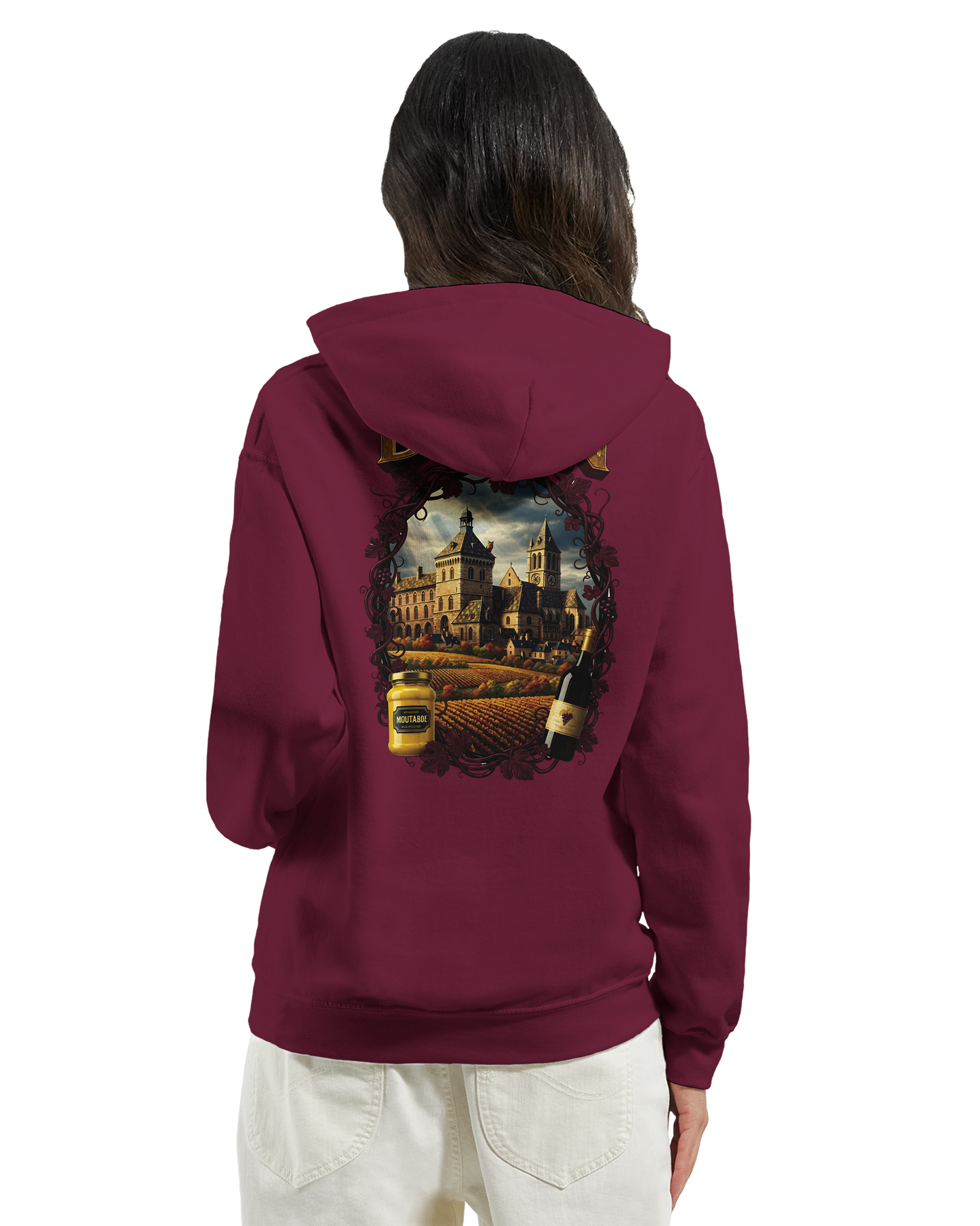 Sweat à Capuche Unisexe Dijon – Ville de France – Confort Premium