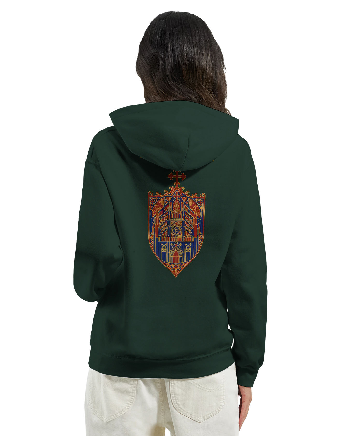 Sweat à capuche femme Rose Cathédrale – Confort Premium