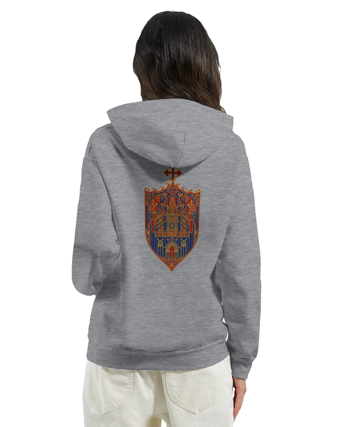 Sweat à capuche femme Rose Cathédrale – Confort Premium