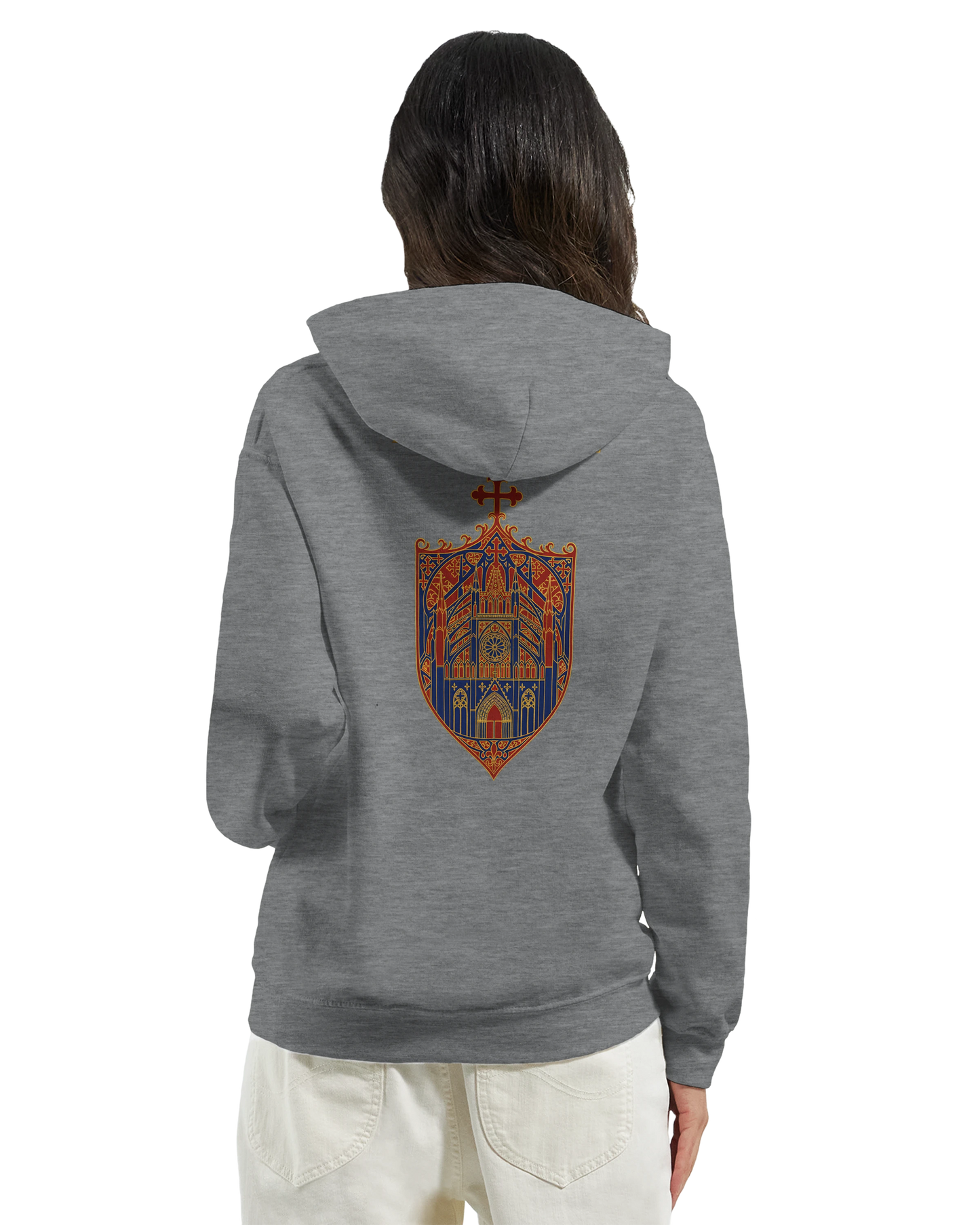 Sweat à capuche femme Rose Cathédrale – Confort Premium