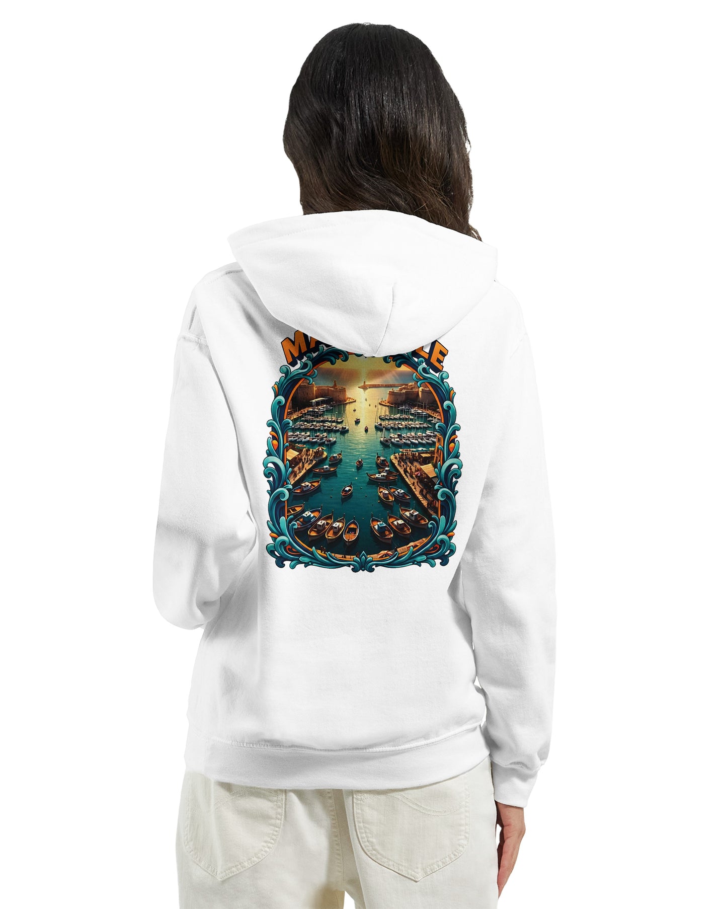 Sweat à capuche unisexe Marseille – Hoodie premium en coton mélangé