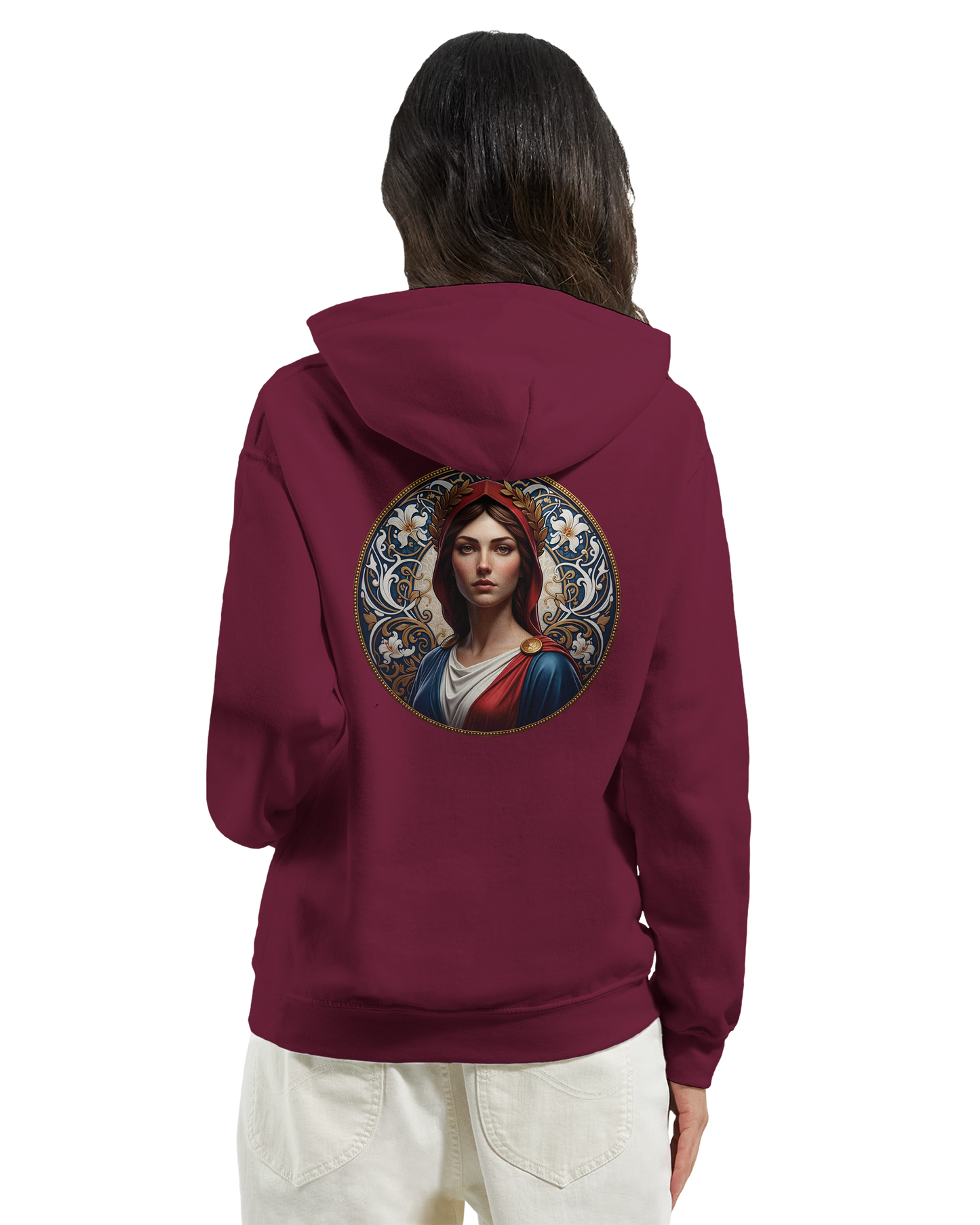 Sweat à capuche femme Marianne - Hoodie en coton et polyester