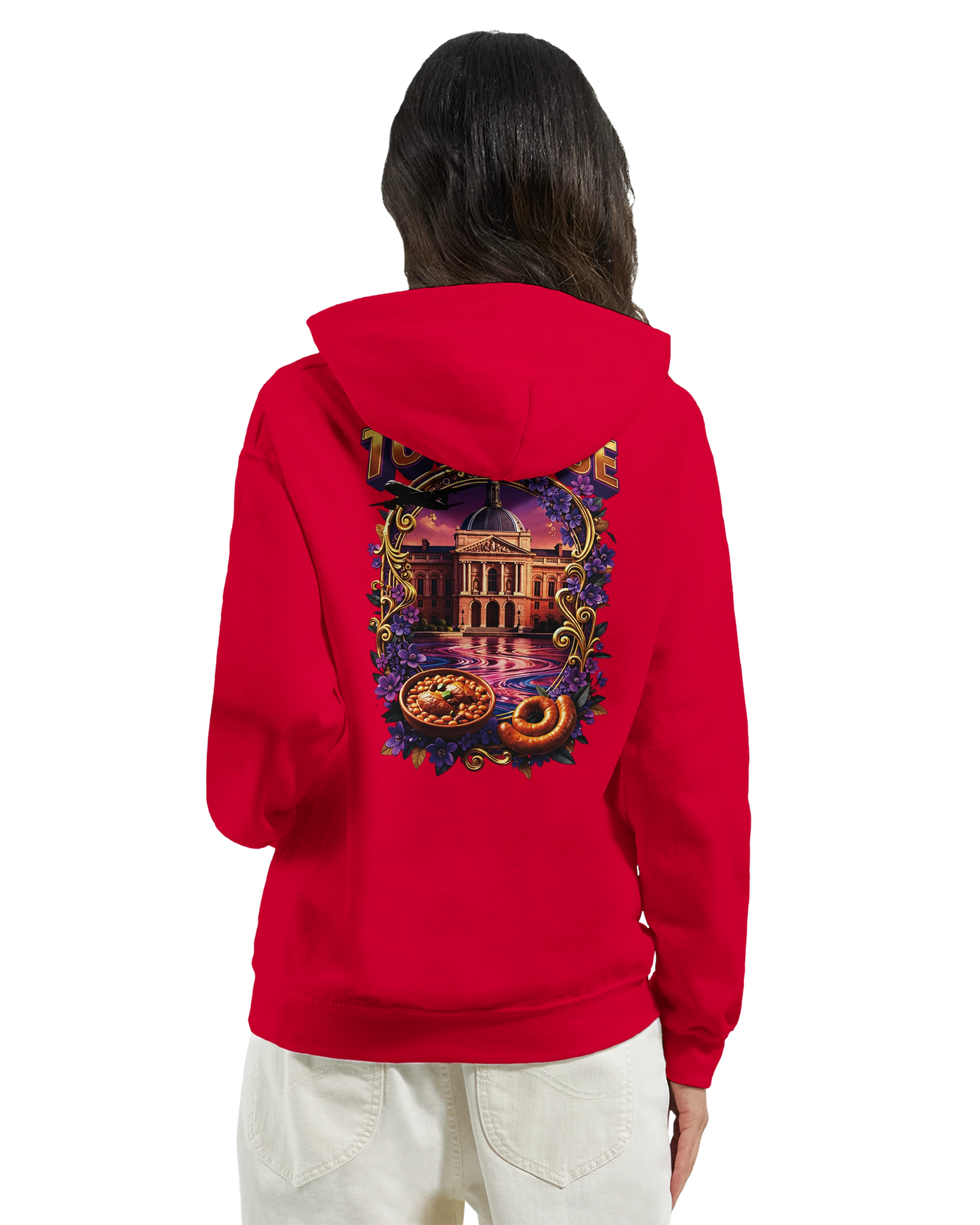 Sweat à Capuche Unisexe Toulouse – Ville de France – Confort Premium