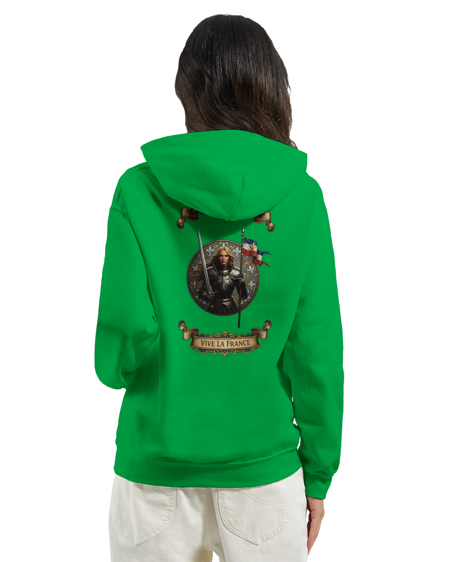 Sweat à Capuche Femme Jeanne d'Arc - Hoodie Confortable et Résistant