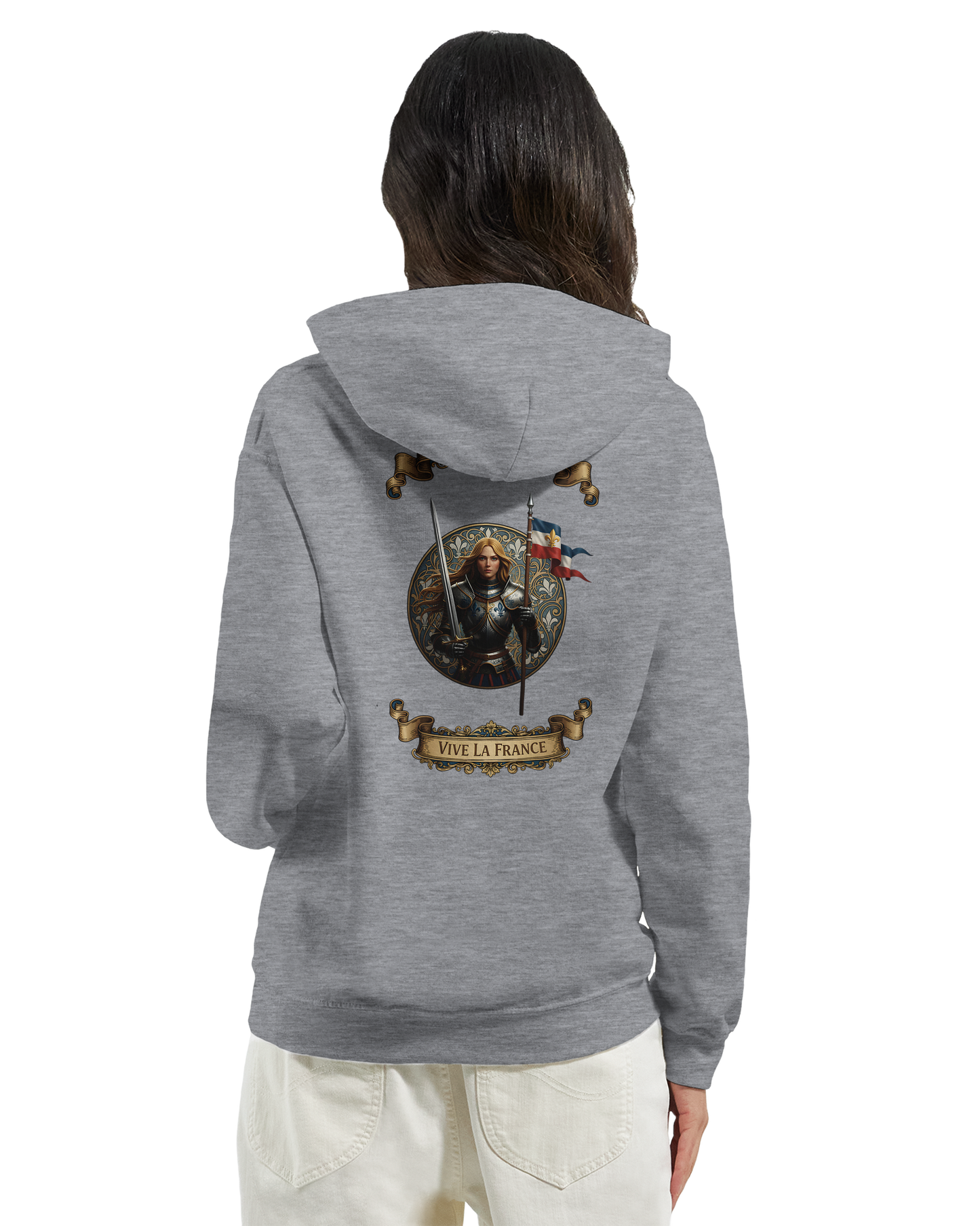 Sweat à Capuche Femme Jeanne d'Arc - Hoodie Confortable et Résistant