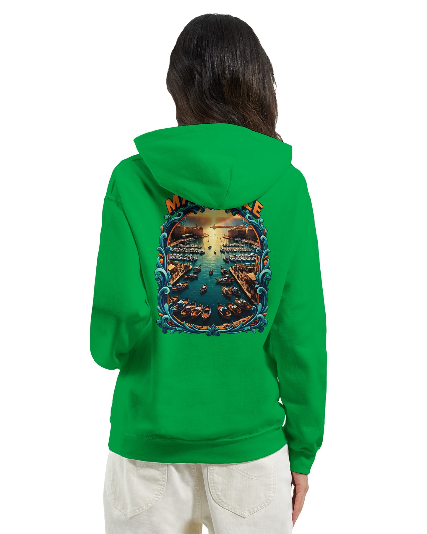 Sweat à capuche unisexe Marseille – Hoodie premium en coton mélangé
