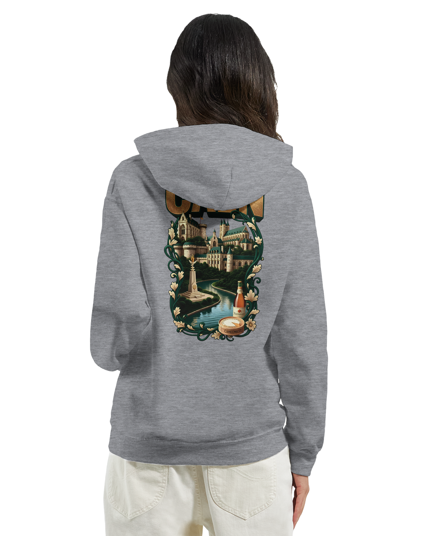 Sweat à capuche Caen - Ville de France - Unisexe Premium