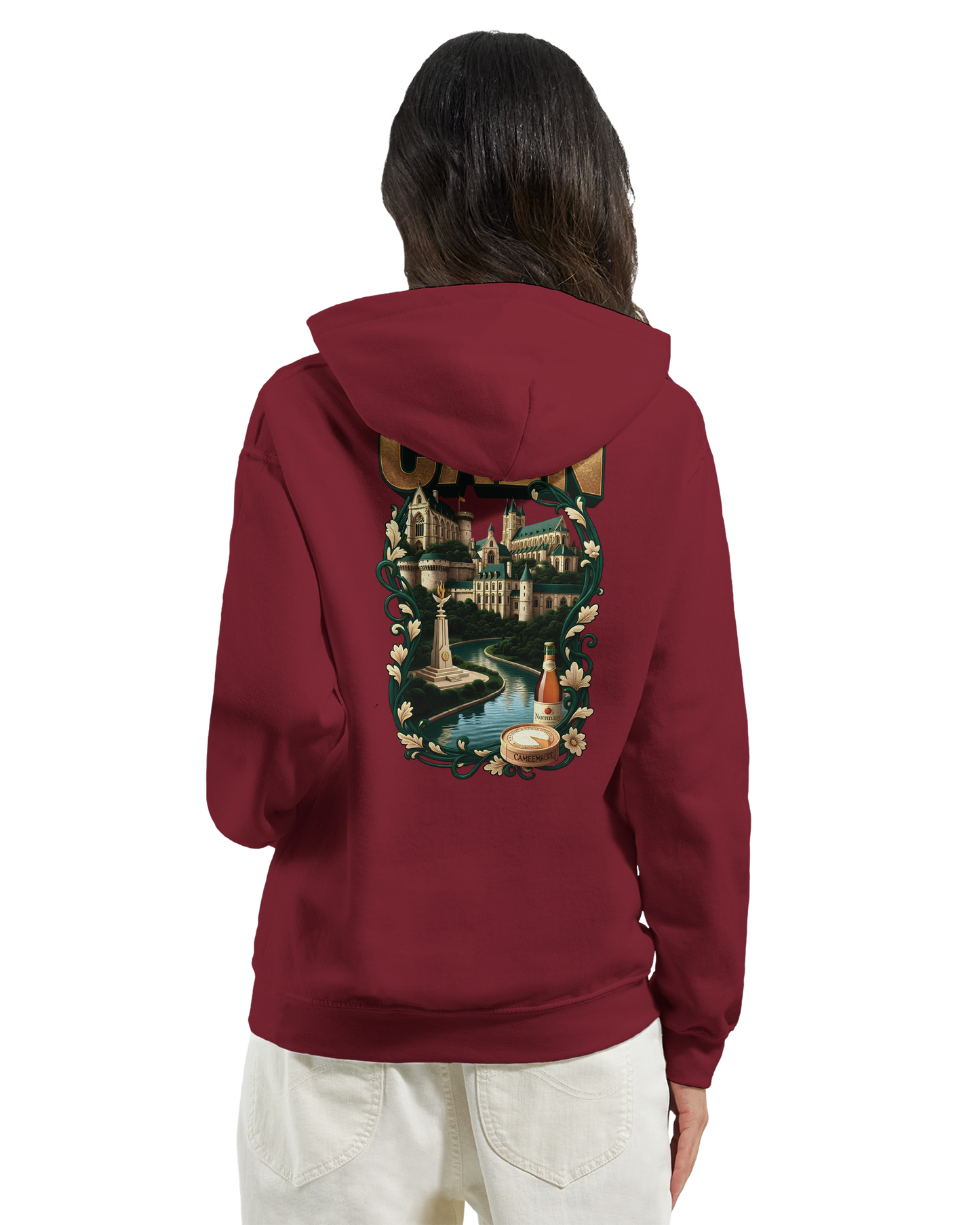Sweat à capuche Caen - Ville de France - Unisexe Premium