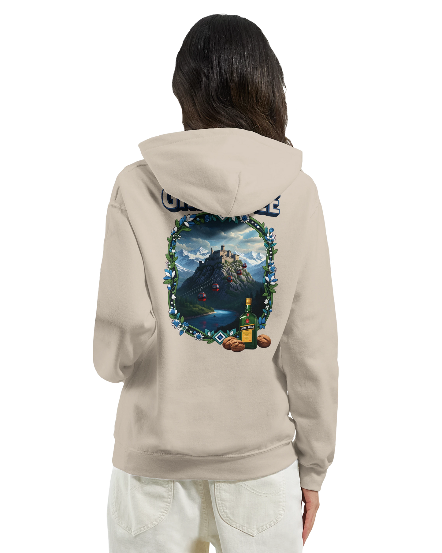 Sweat à capuche Grenoble - Collection Ville de France - Unisexe Premium