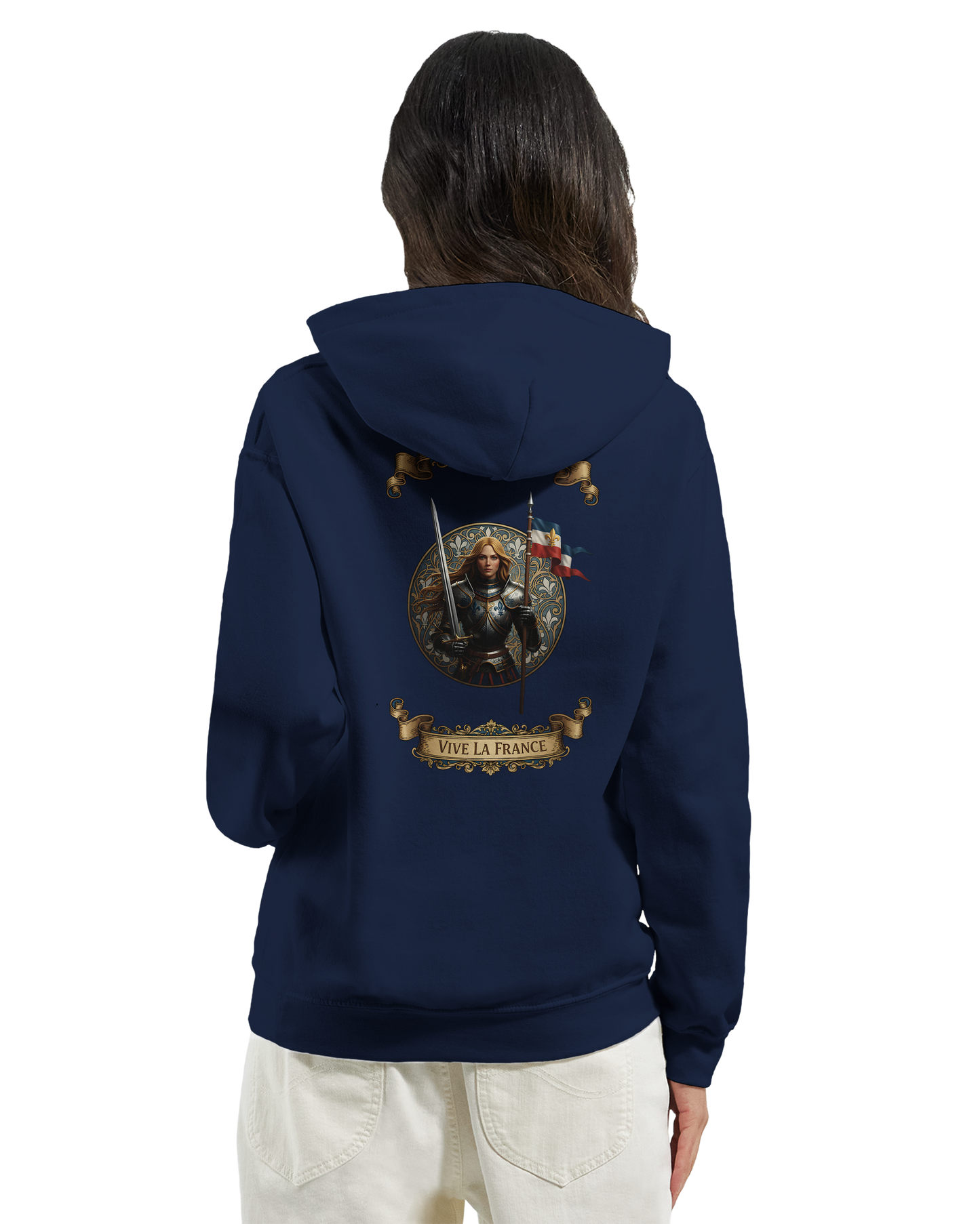Sweat à Capuche Femme Jeanne d'Arc - Hoodie Confortable et Résistant