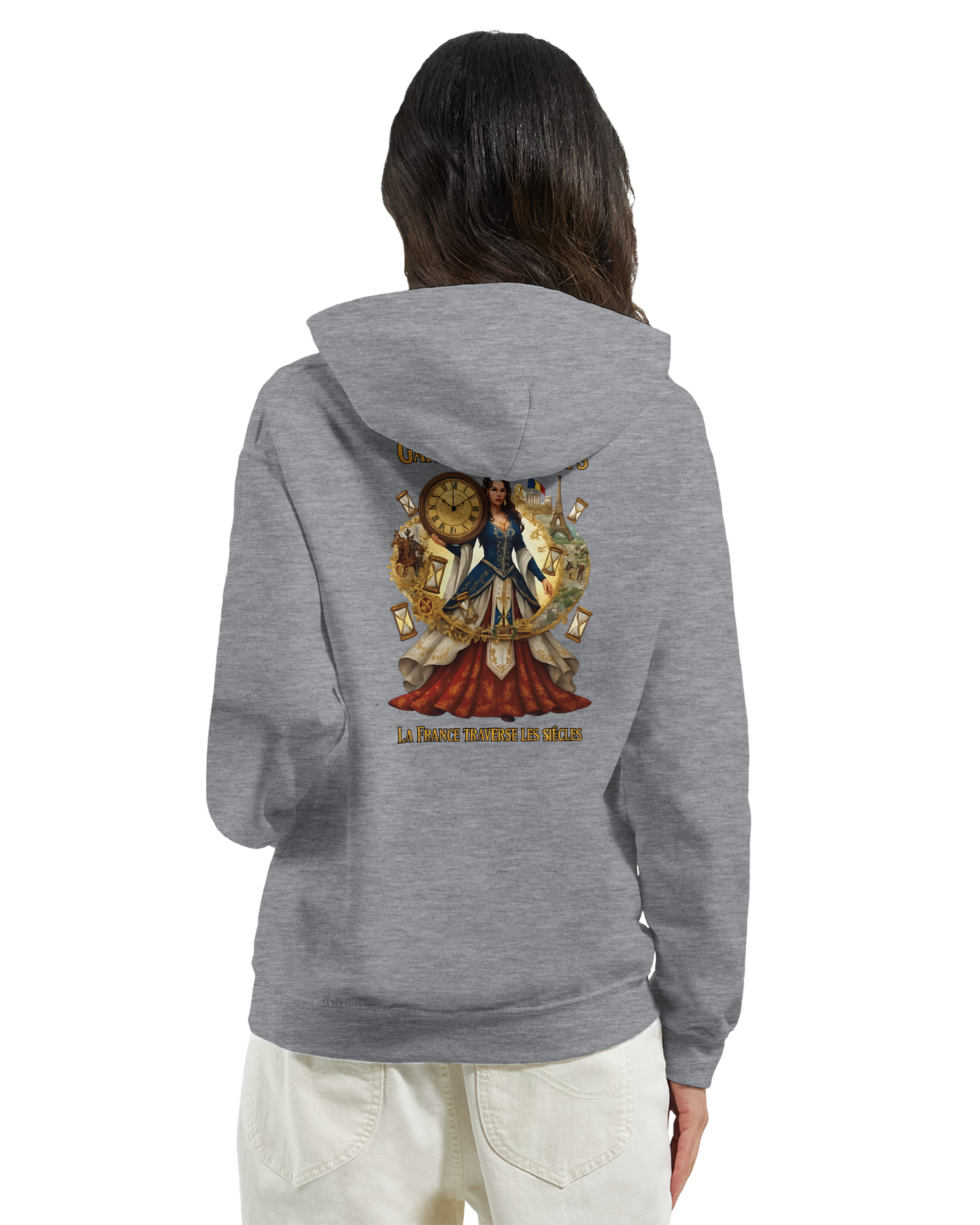 Sweat à Capuche Femme Gardienne du Temps - Confort Premium