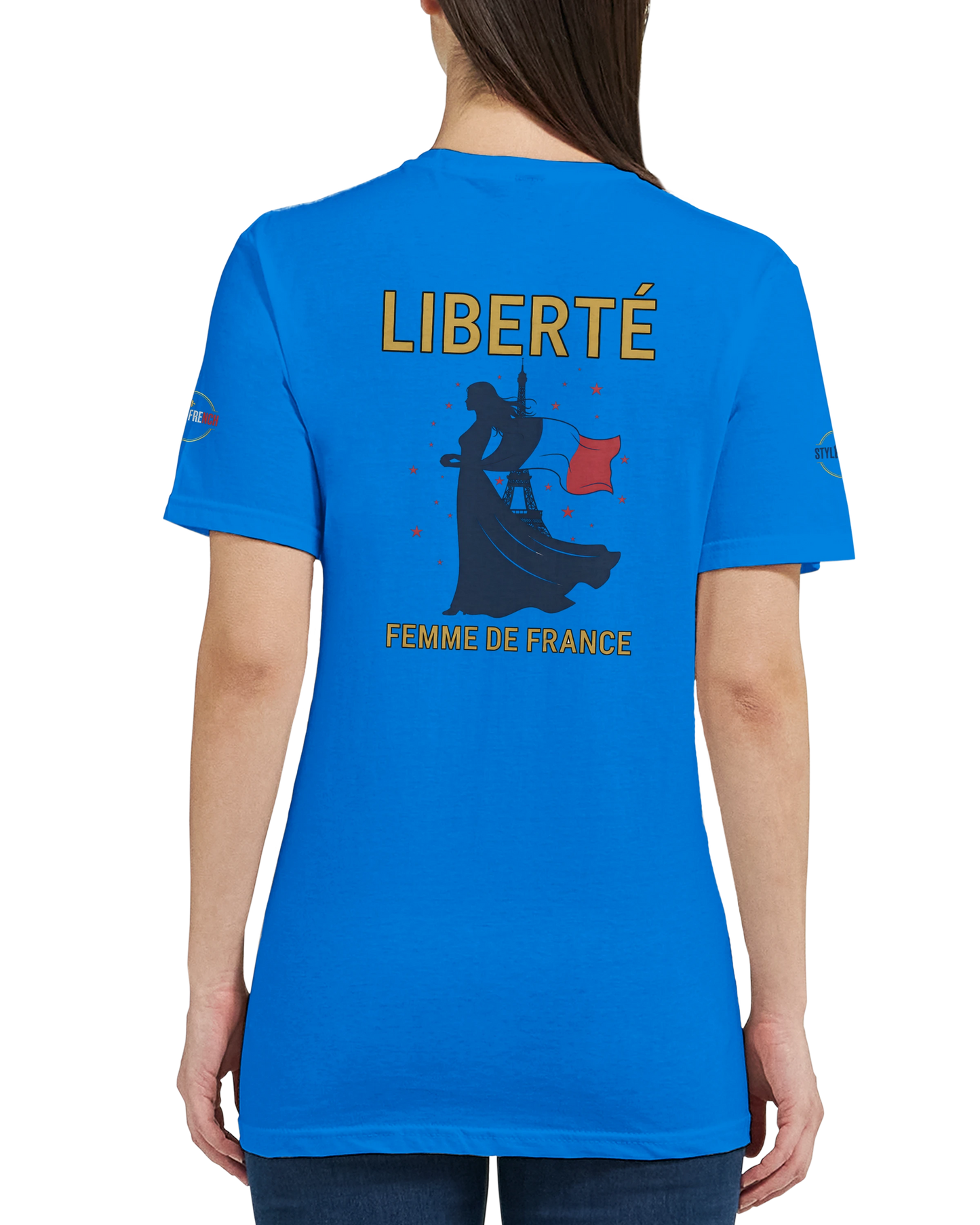 T-shirt Femme Liberté - Coton Premium Semi-Ajusté