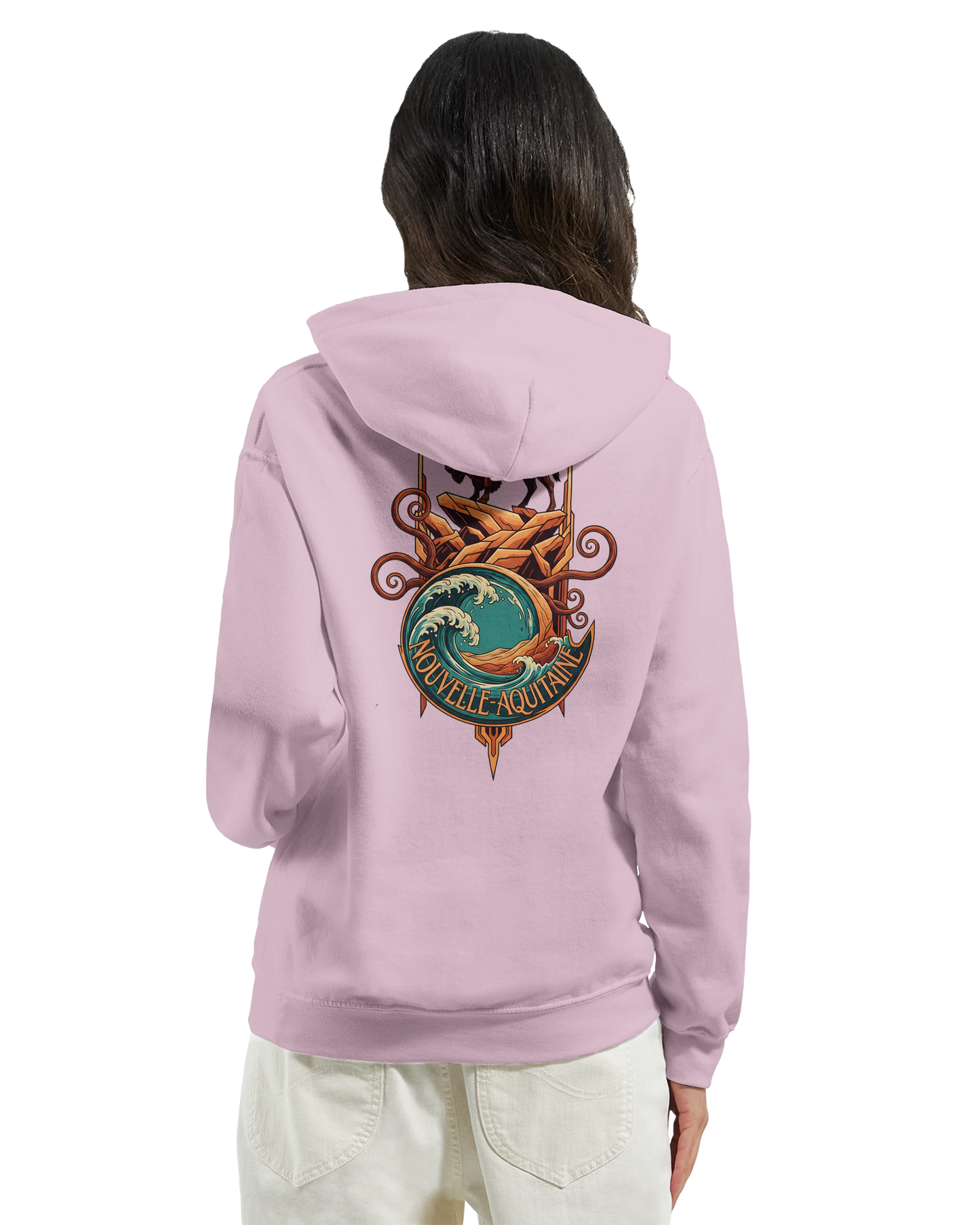 Sweat à capuche unisexe Nouvelle-Aquitaine - Hoodie premium en coton mélangé