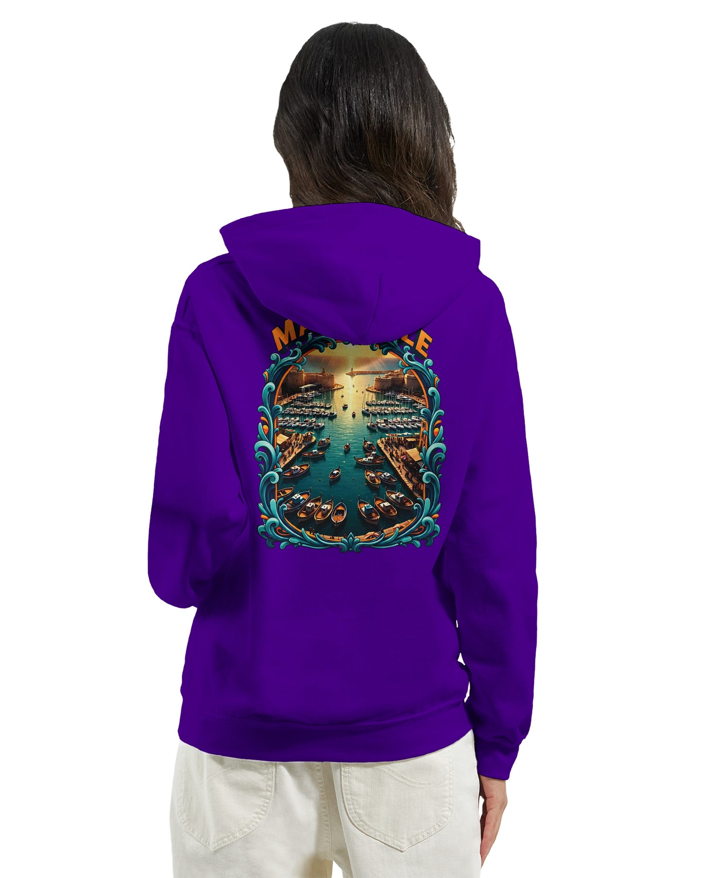 Sweat à capuche unisexe Marseille – Hoodie premium en coton mélangé