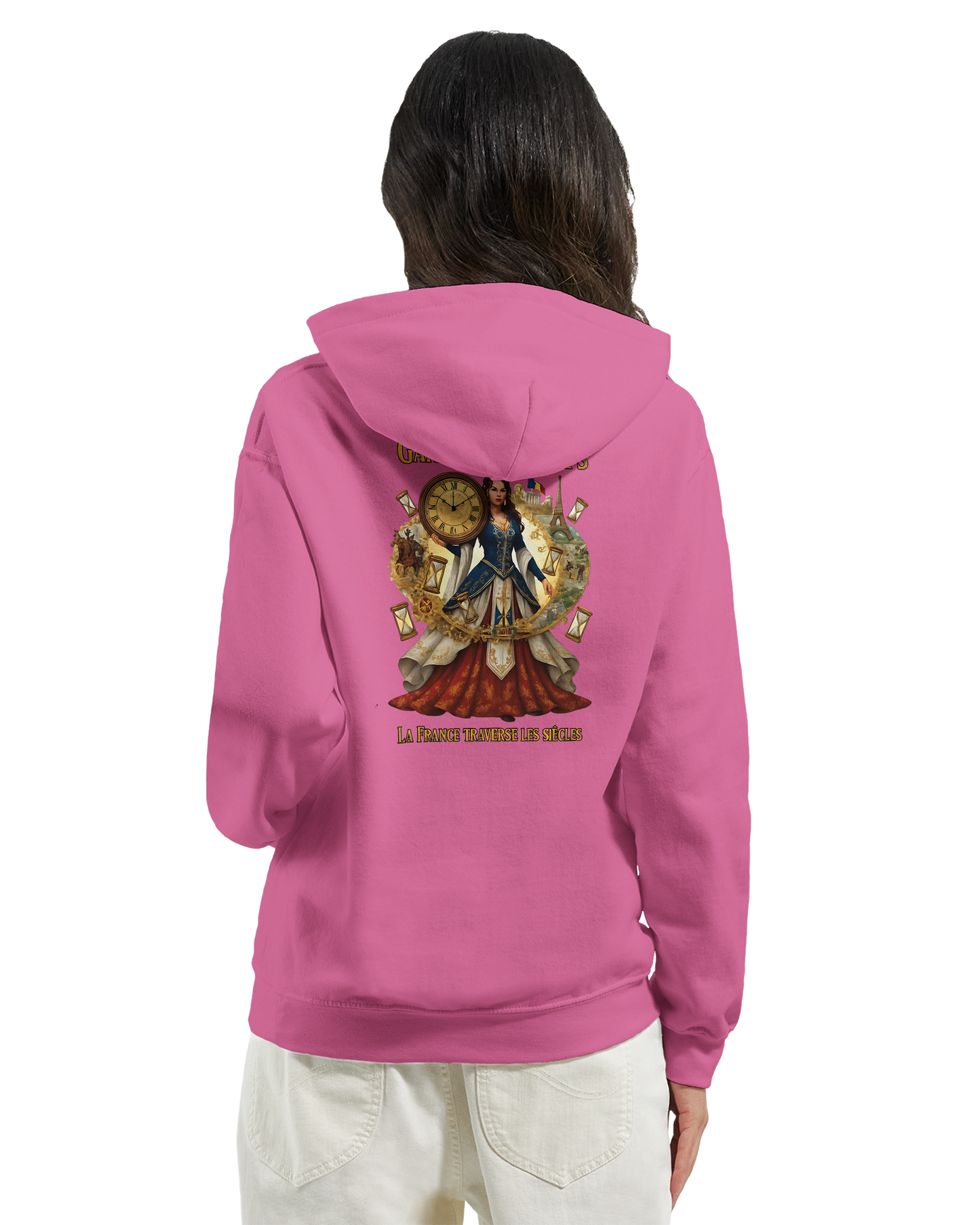 Sweat à Capuche Femme Gardienne du Temps - Confort Premium