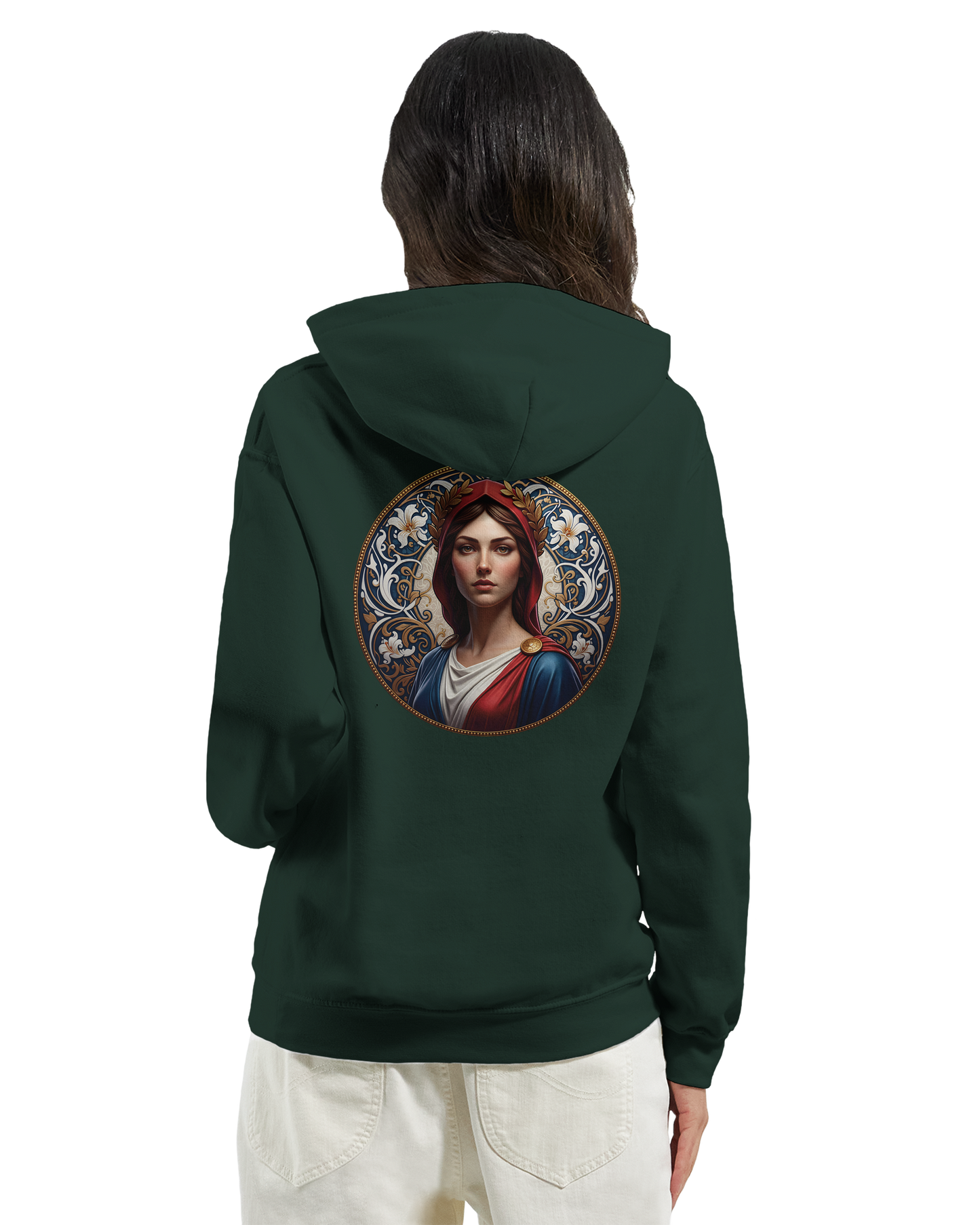 Sweat à capuche femme Marianne - Hoodie en coton et polyester