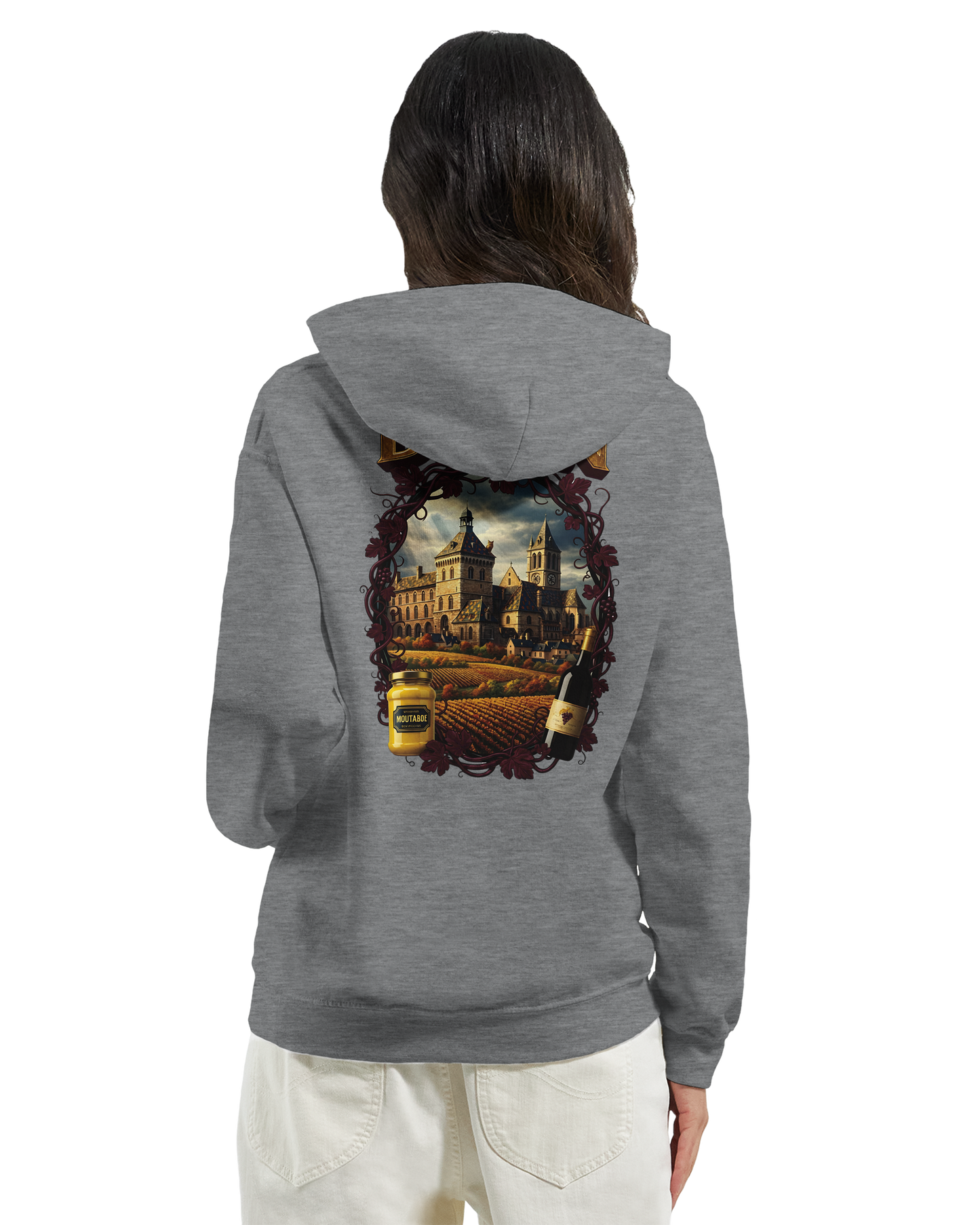 Sweat à Capuche Unisexe Dijon – Ville de France – Confort Premium